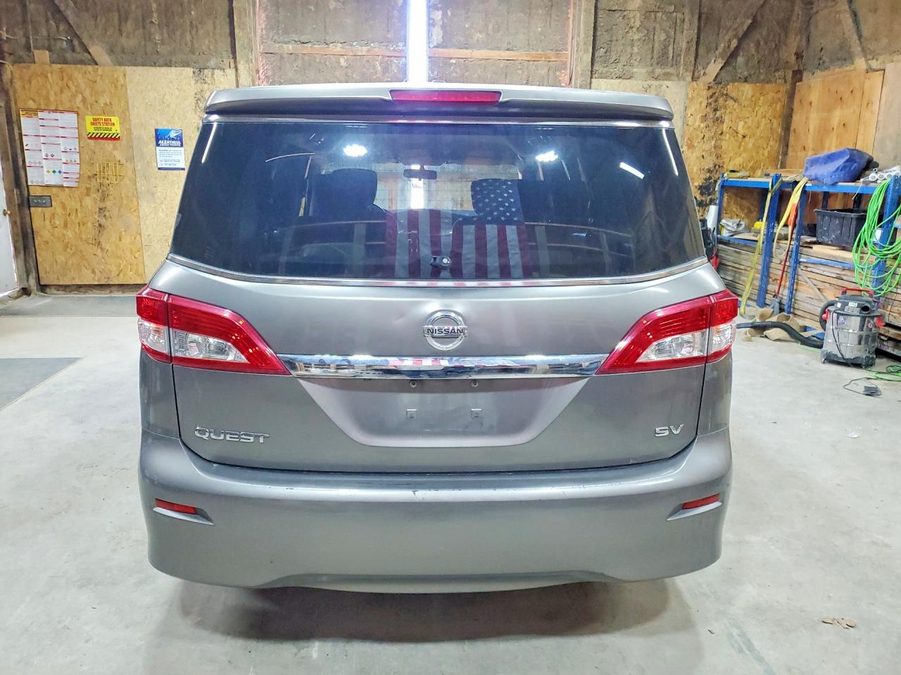 2014 Nissan Quest 3.5 Sv Gray vin: JN8AE2KP6E9103653