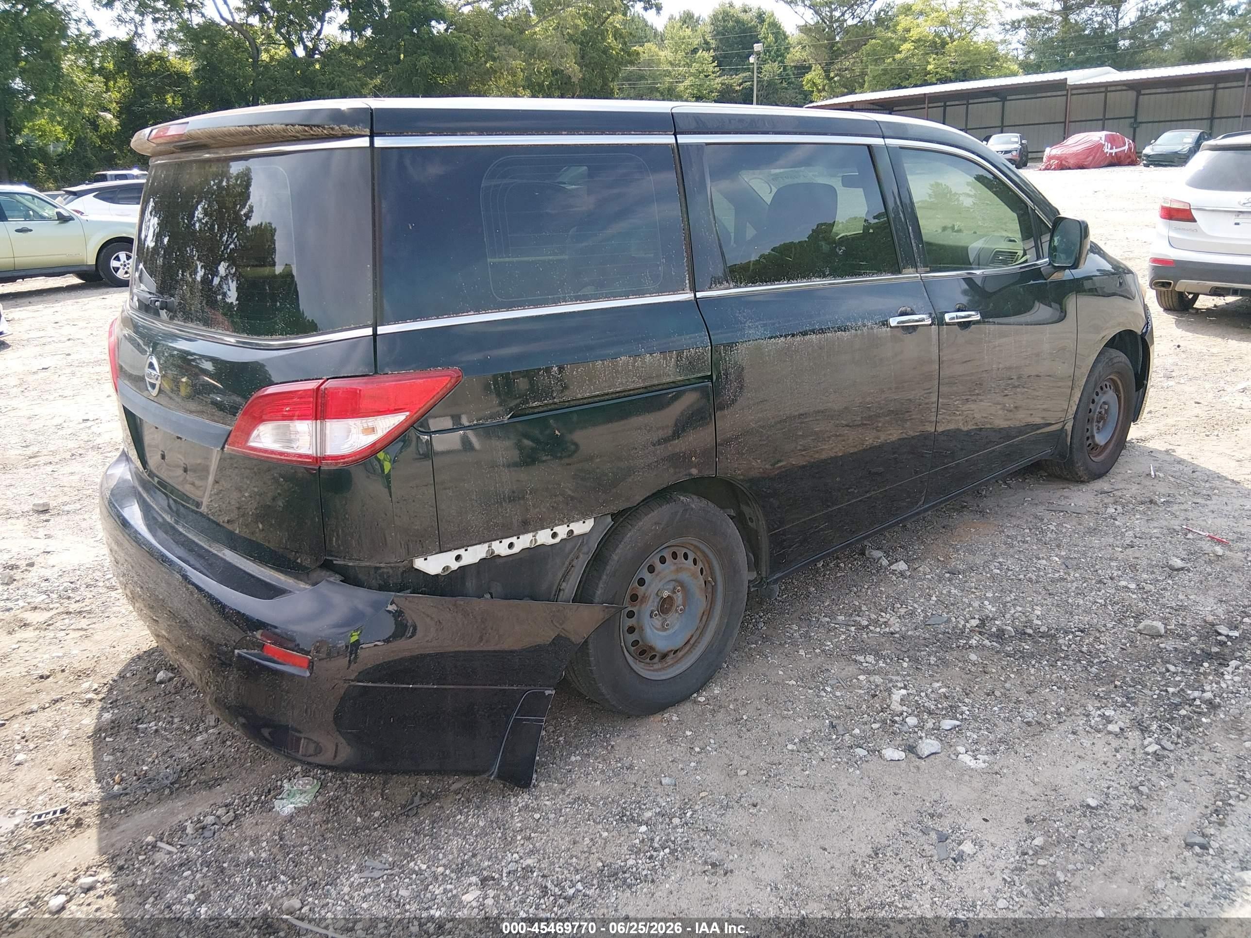 2014 Nissan Quest S Black vin: JN8AE2KP6E9104091