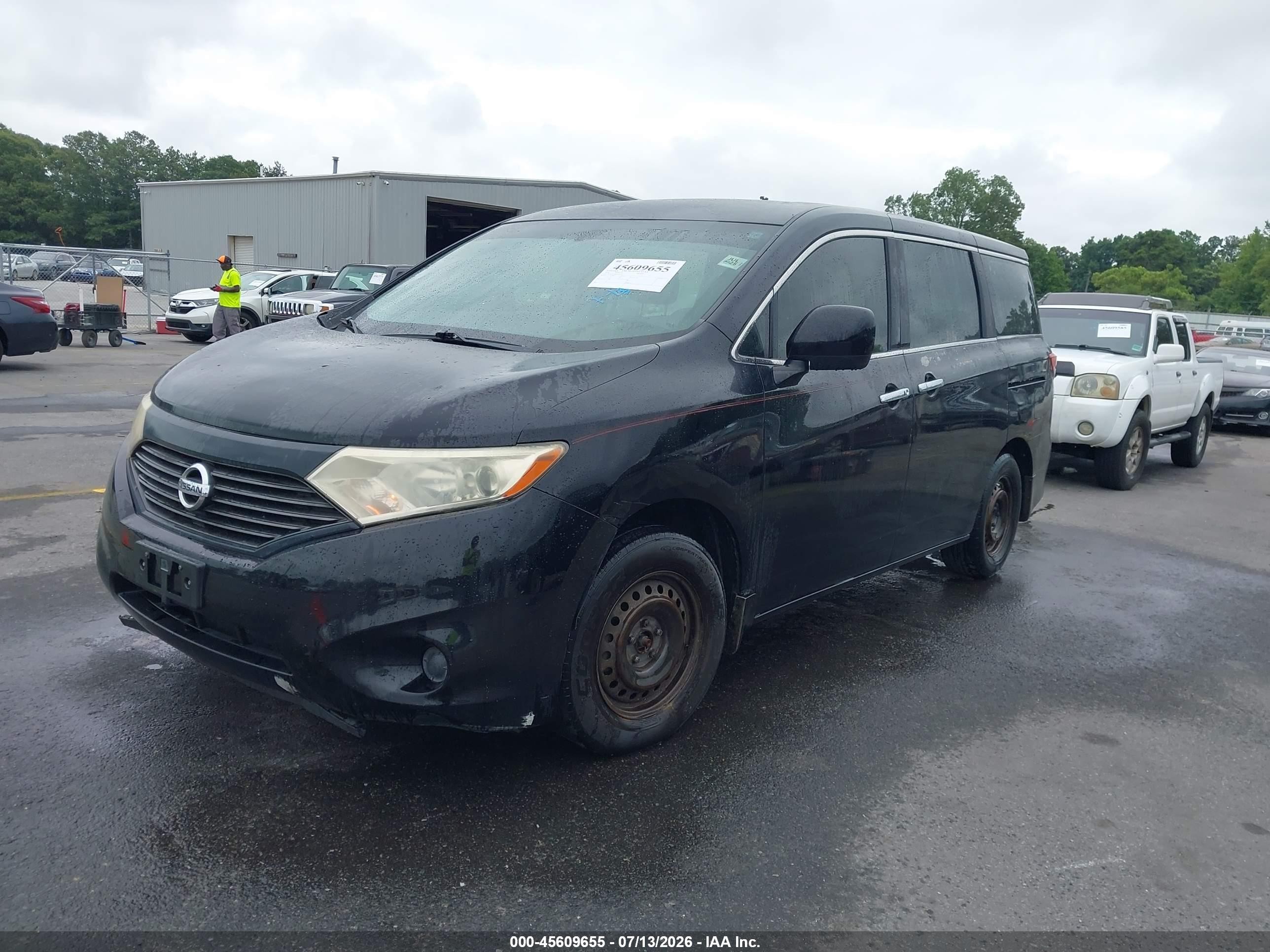 2014 Nissan Quest S Black vin: JN8AE2KP6E9104673