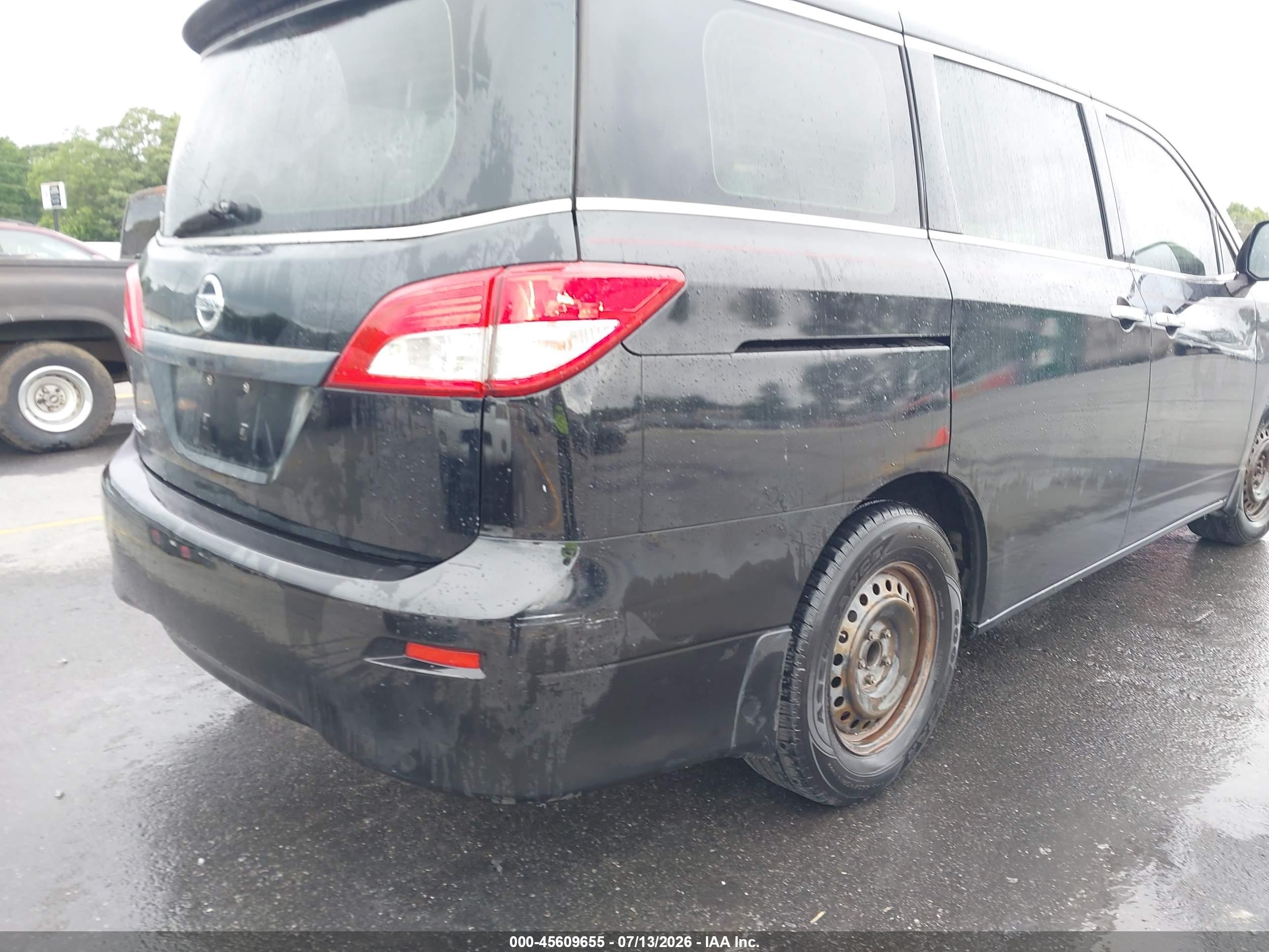 2014 Nissan Quest S Black vin: JN8AE2KP6E9104673
