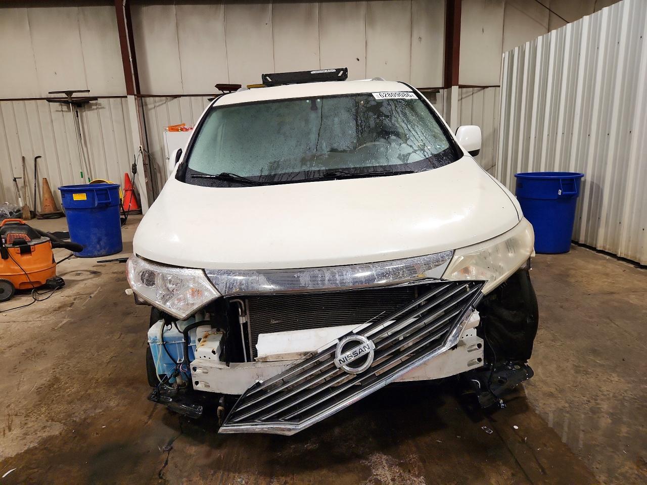 2014 Nissan Quest 3.5 Sv White vin: JN8AE2KP6E9105192