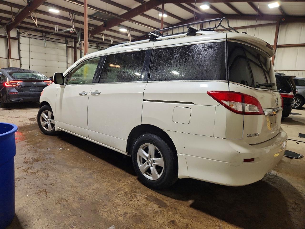 2014 Nissan Quest 3.5 Sv White vin: JN8AE2KP6E9105192