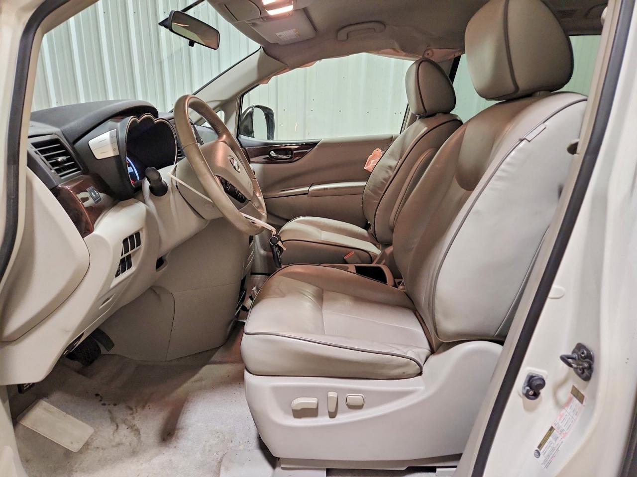 2014 Nissan Quest 3.5 Sv White vin: JN8AE2KP6E9105192
