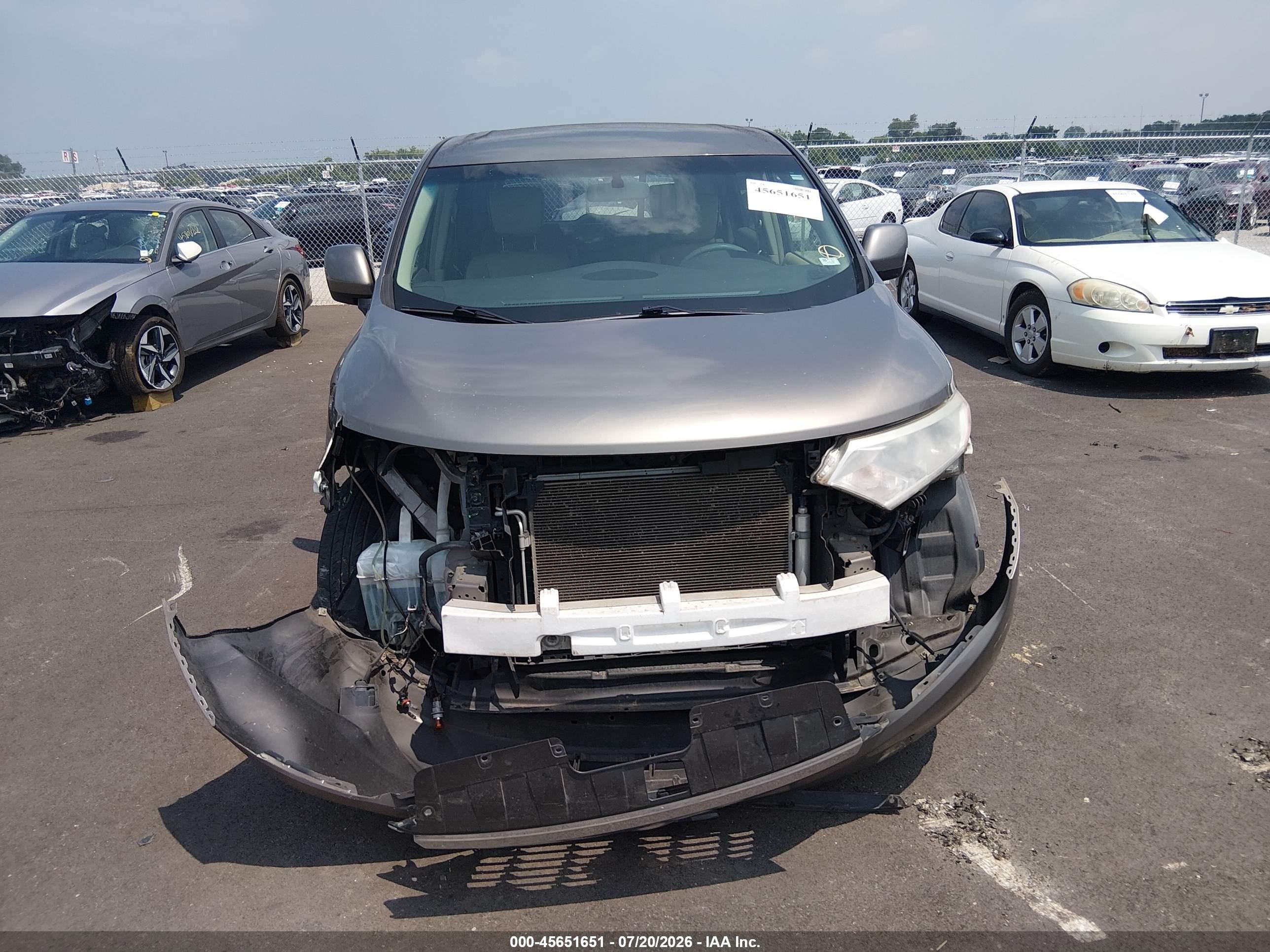 2015 Nissan Quest Sv Beige vin: JN8AE2KP6F9120289