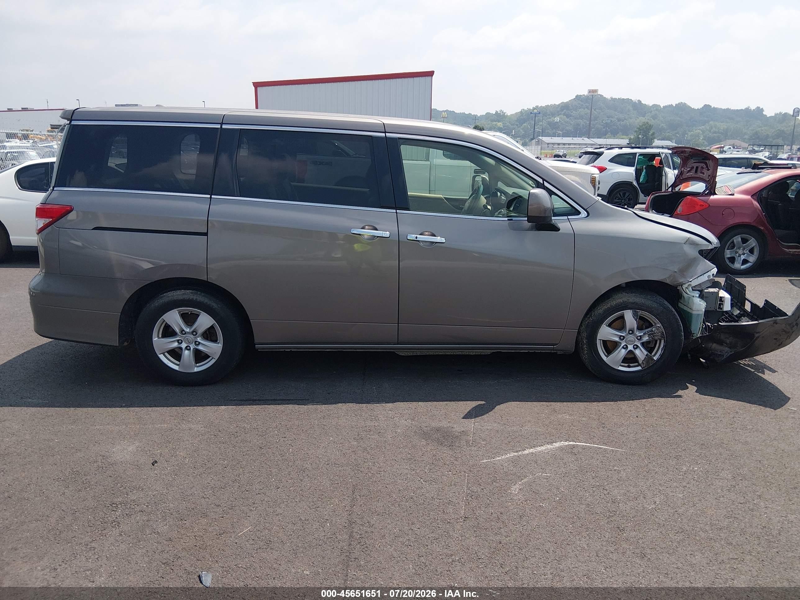 2015 Nissan Quest Sv Beige vin: JN8AE2KP6F9120289