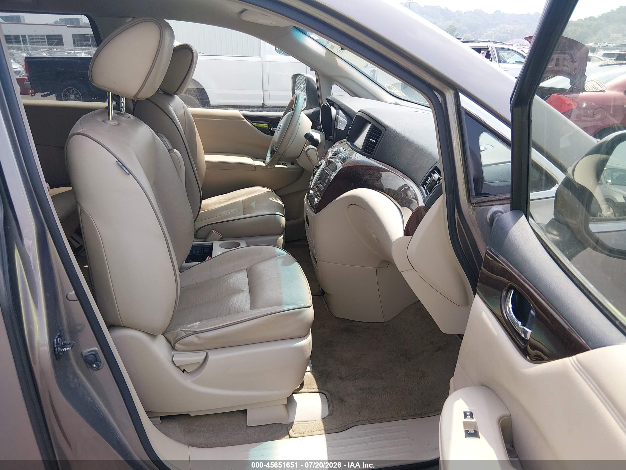 2015 Nissan Quest Sv Beige vin: JN8AE2KP6F9120289