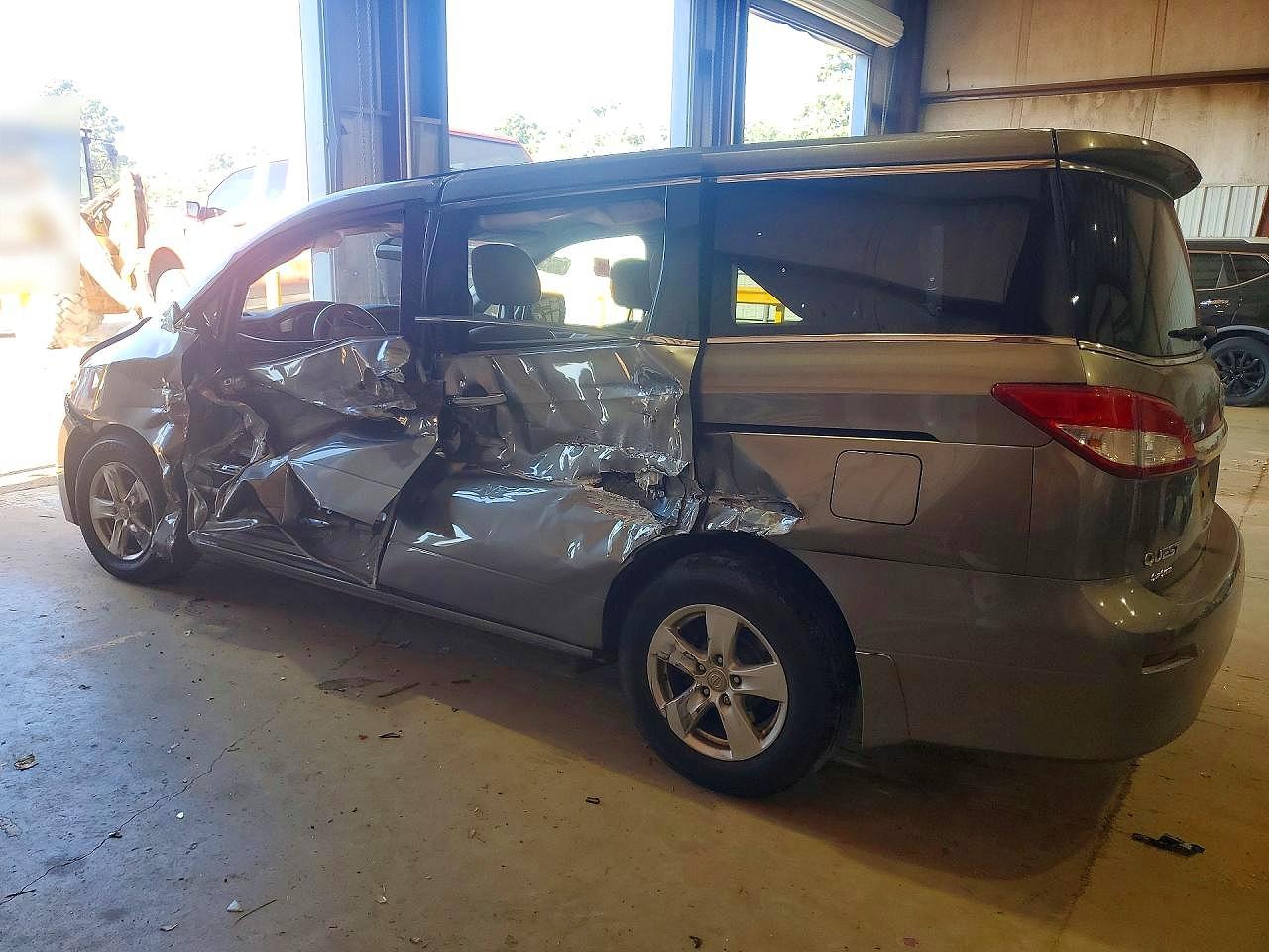2015 Nissan Quest 3.5 Sv Gray vin: JN8AE2KP6F9123578