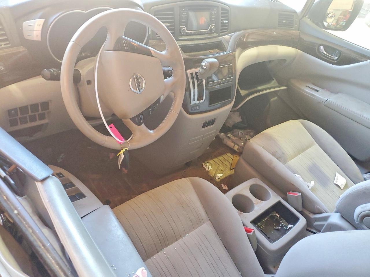 2015 Nissan Quest 3.5 Sv Gray vin: JN8AE2KP6F9123578