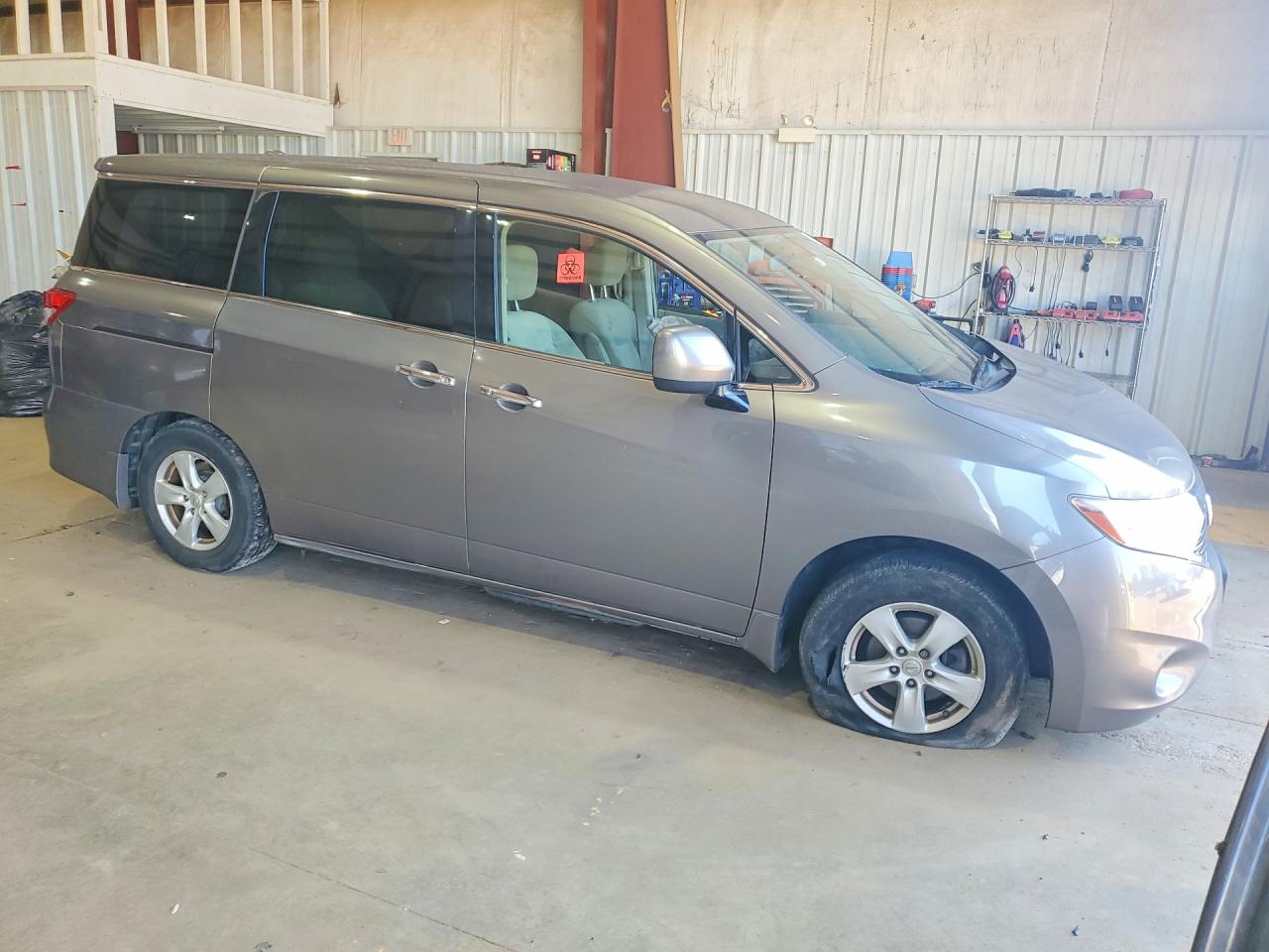 2015 Nissan Quest 3.5 Sv Gray vin: JN8AE2KP6F9123578