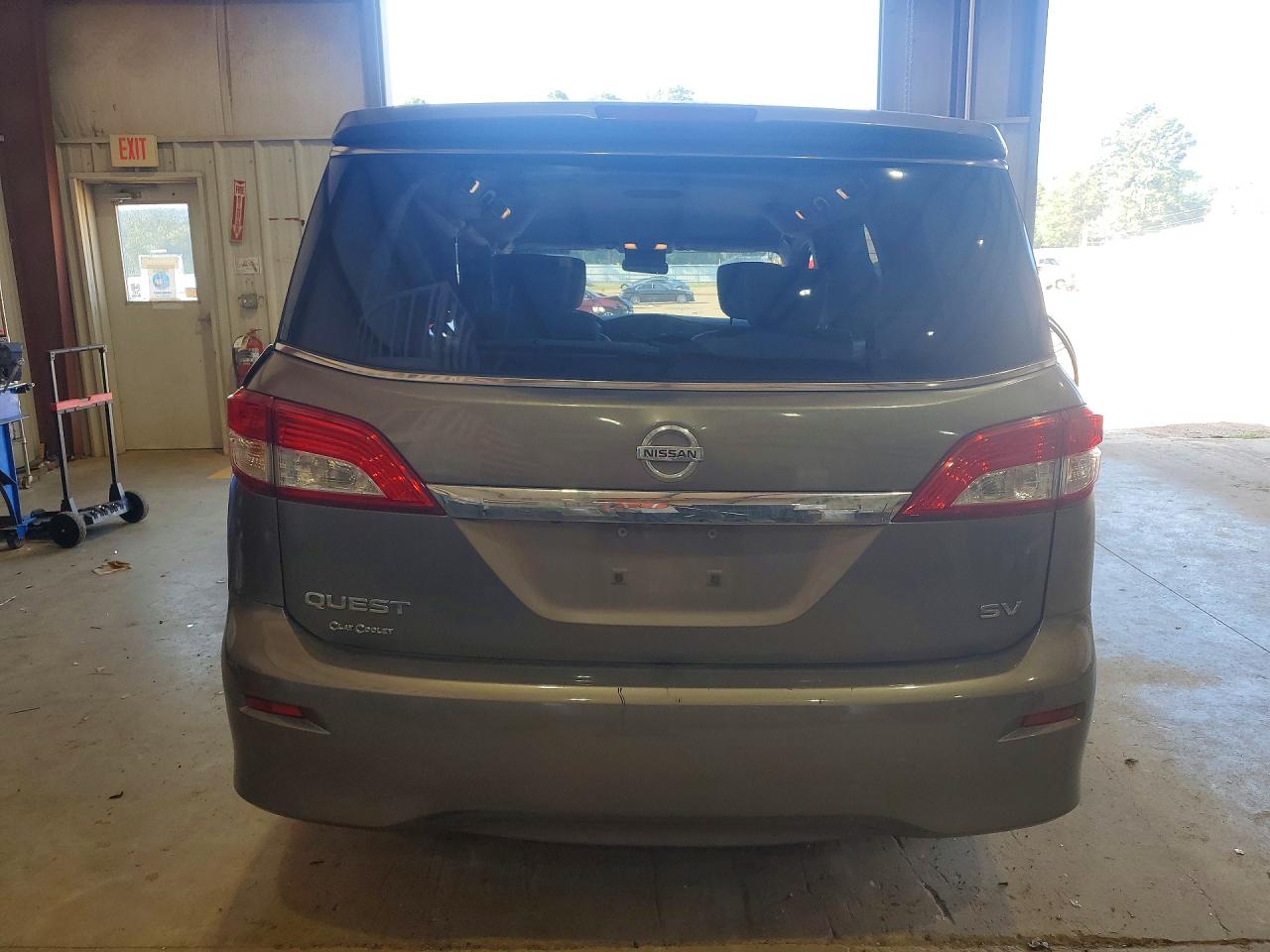 2015 Nissan Quest 3.5 Sv Gray vin: JN8AE2KP6F9123578
