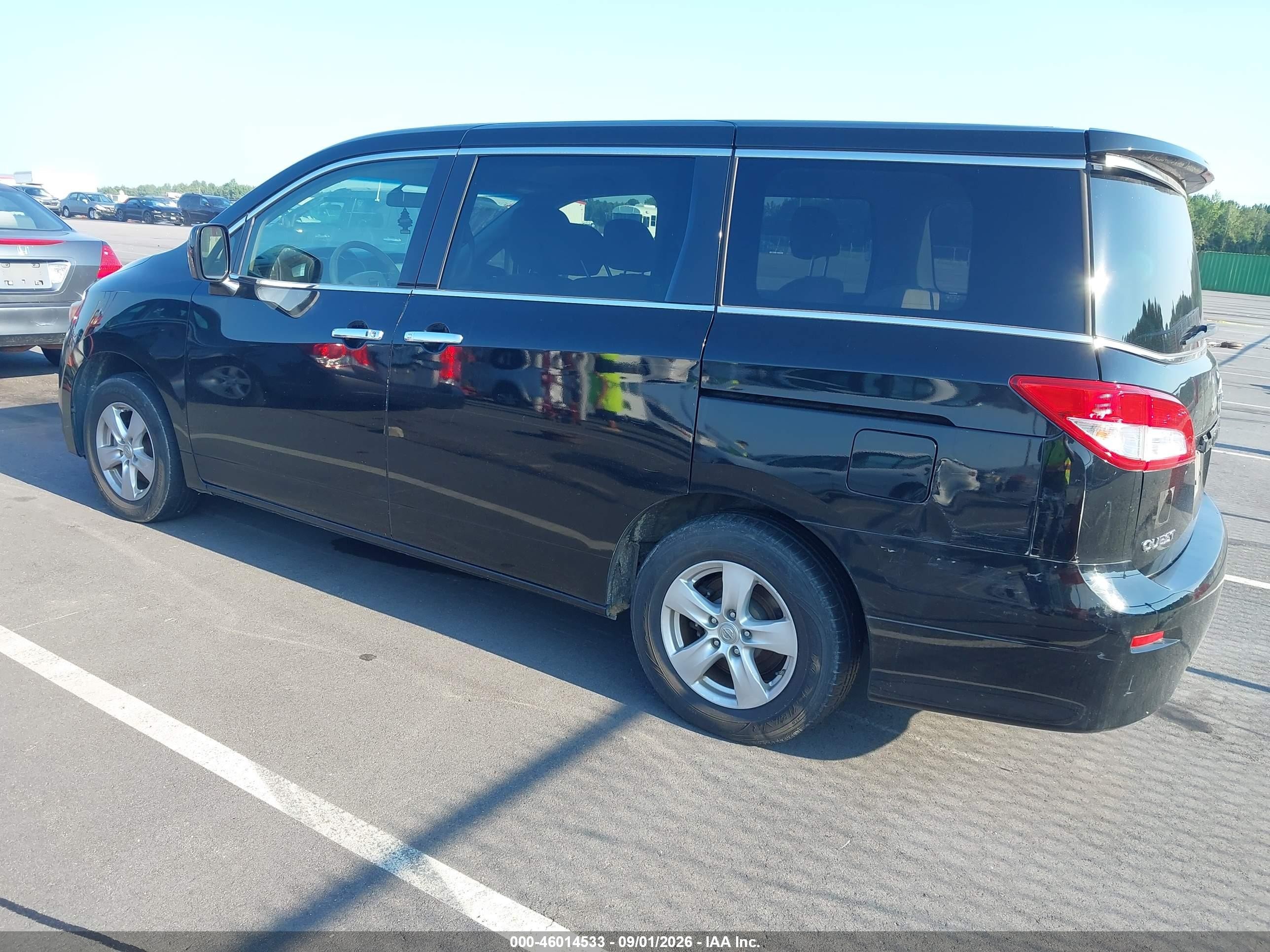 2015 Nissan Quest Platinum/s/sl/sv Burgundy vin: JN8AE2KP6F9126318