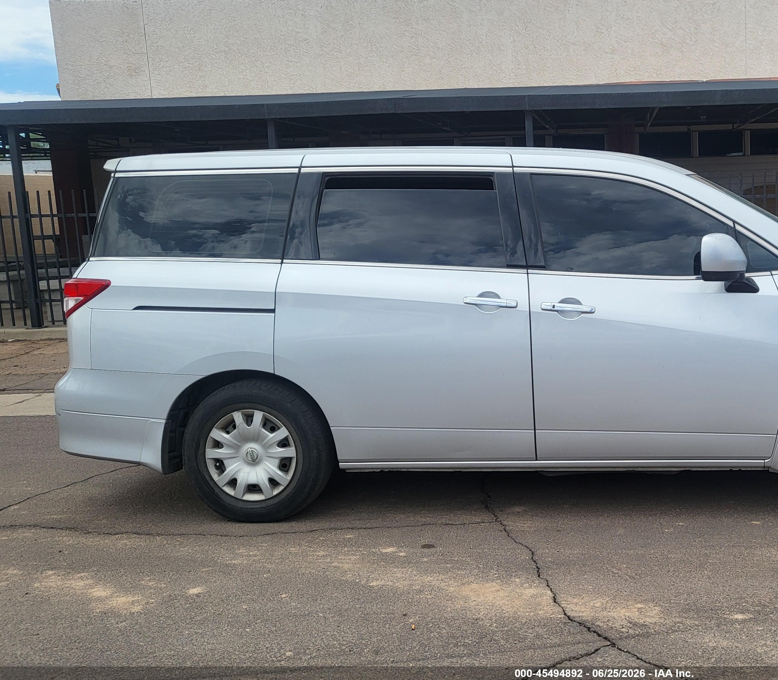 2015 Nissan Quest S Silver vin: JN8AE2KP6F9126500