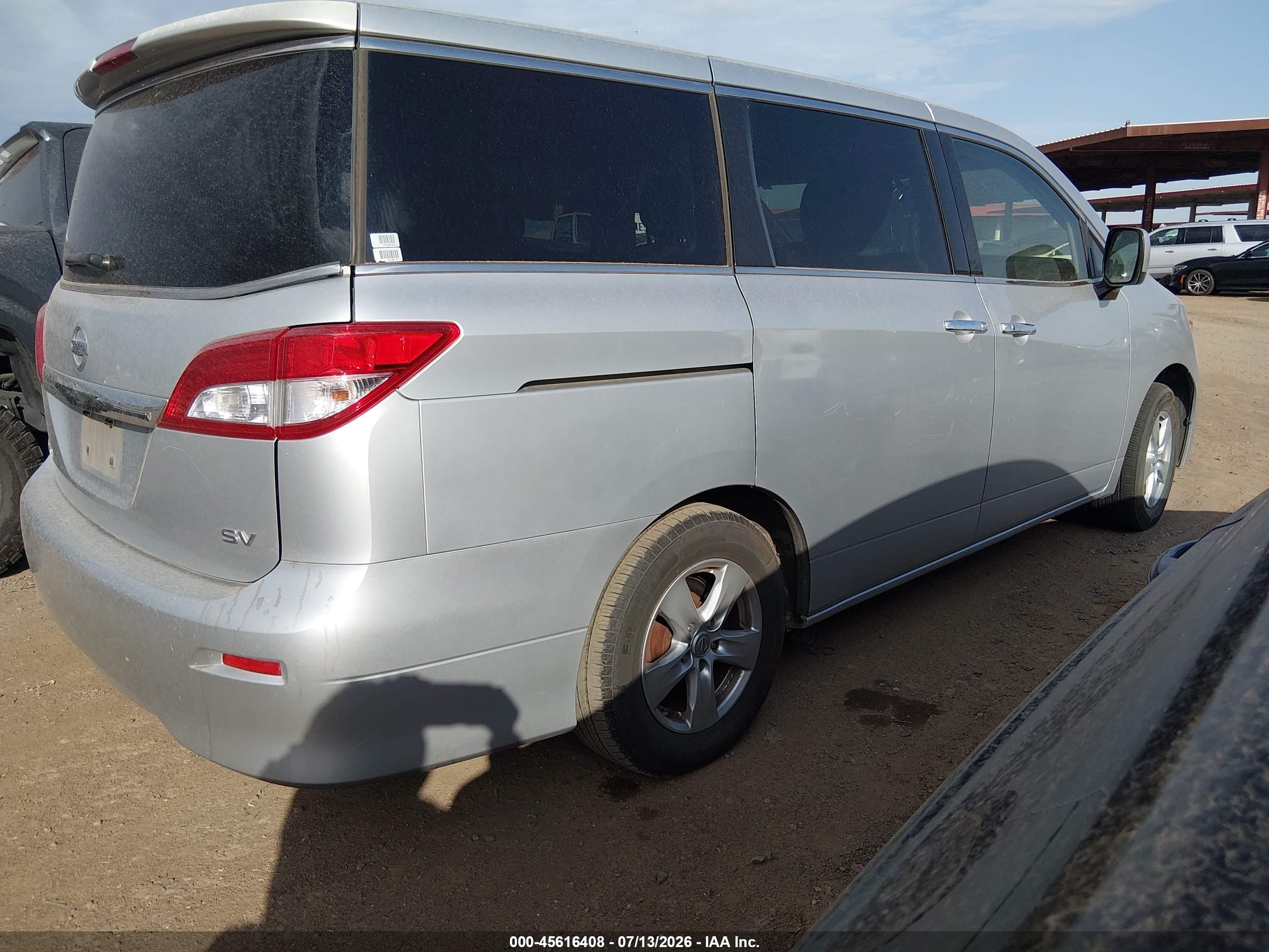 2015 Nissan Quest Platinum/s/sl/sv Silver vin: JN8AE2KP6F9126710