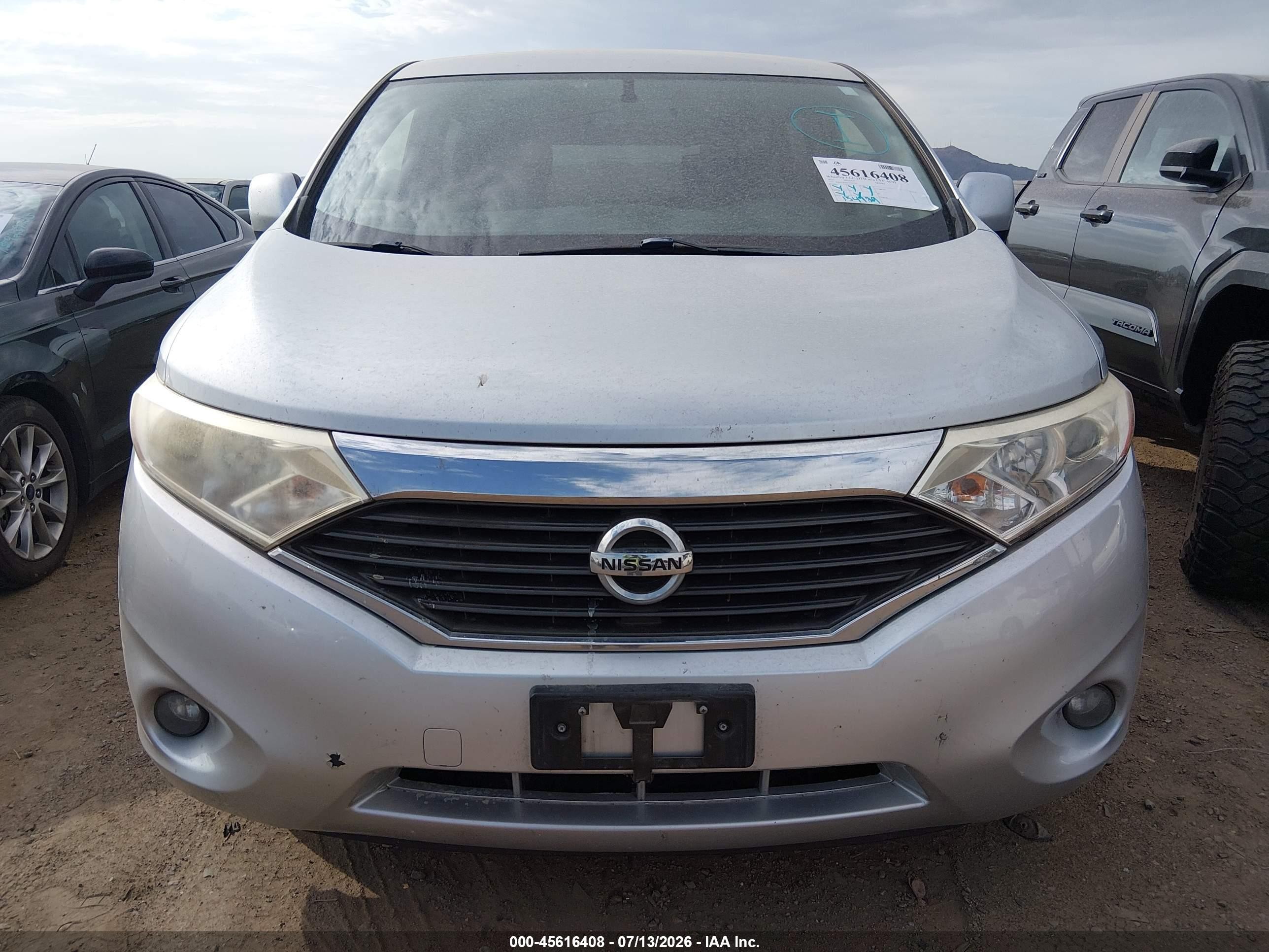 2015 Nissan Quest Platinum/s/sl/sv Silver vin: JN8AE2KP6F9126710