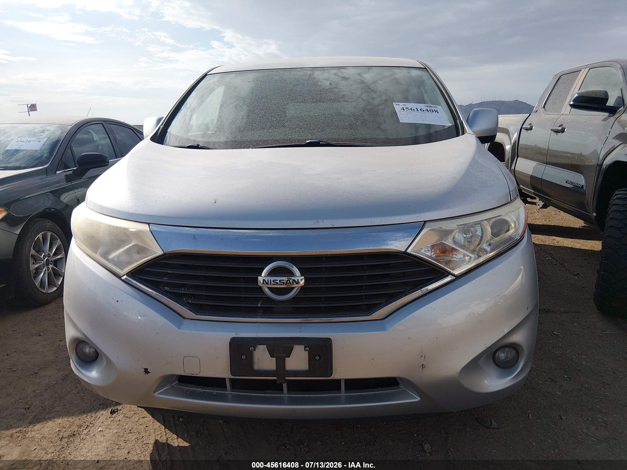 2015 Nissan Quest Platinum/s/sl/sv Silver vin: JN8AE2KP6F9126710