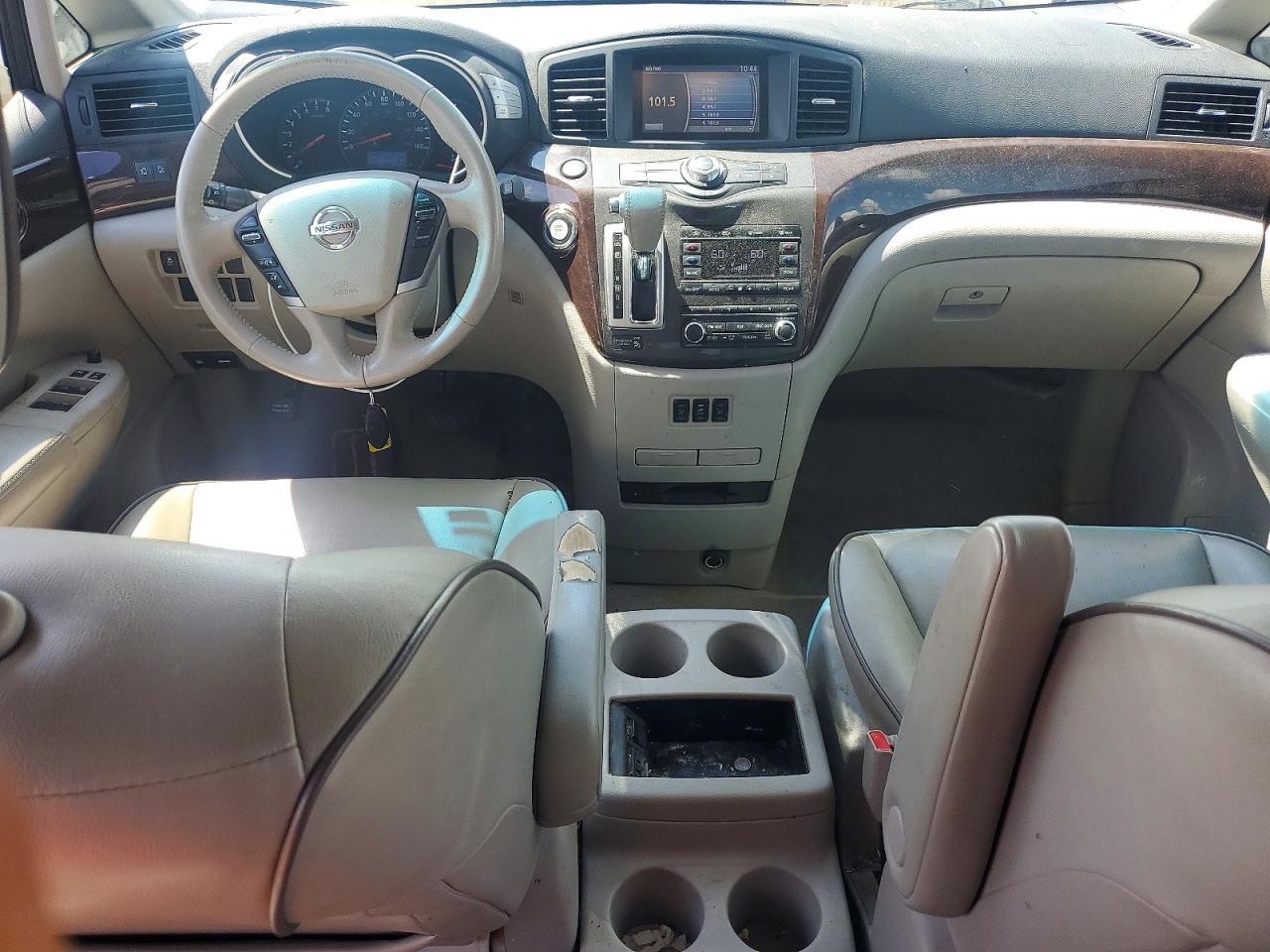 2015 Nissan Quest 3.5 Sv White vin: JN8AE2KP6F9133351