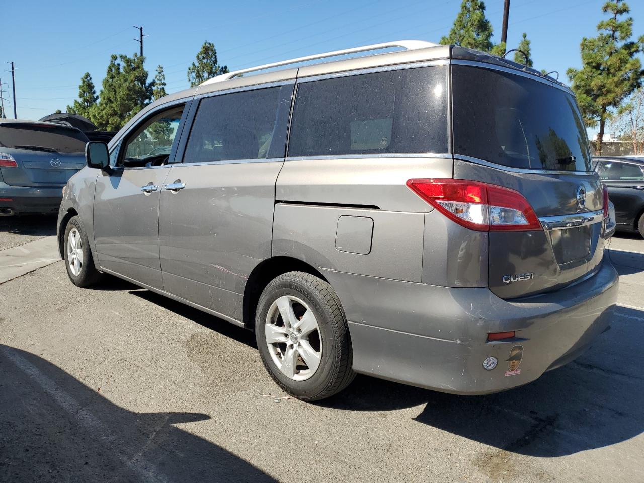 2017 Nissan Quest S Gray vin: JN8AE2KP6H9165994