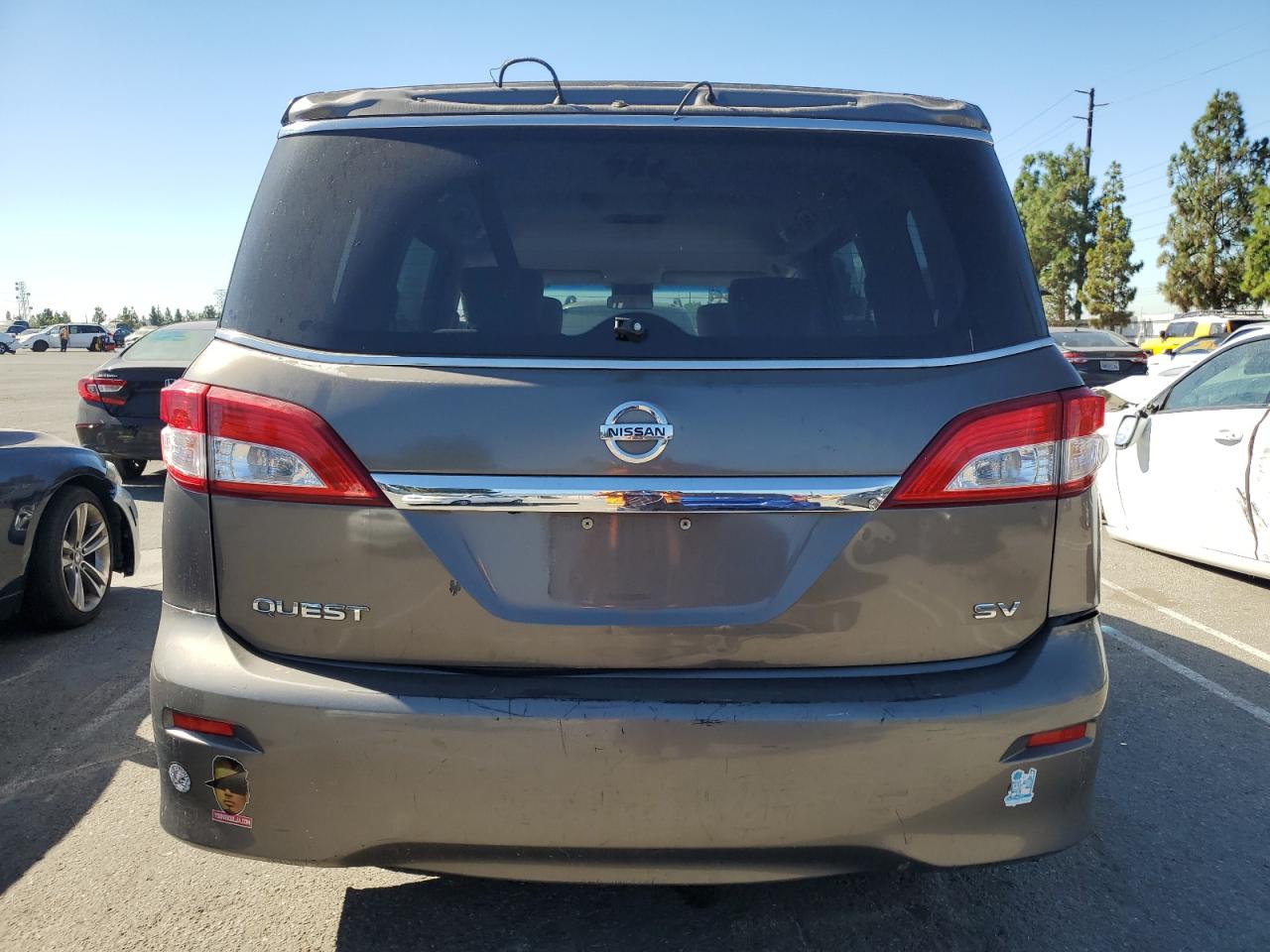 2017 Nissan Quest S Gray vin: JN8AE2KP6H9165994