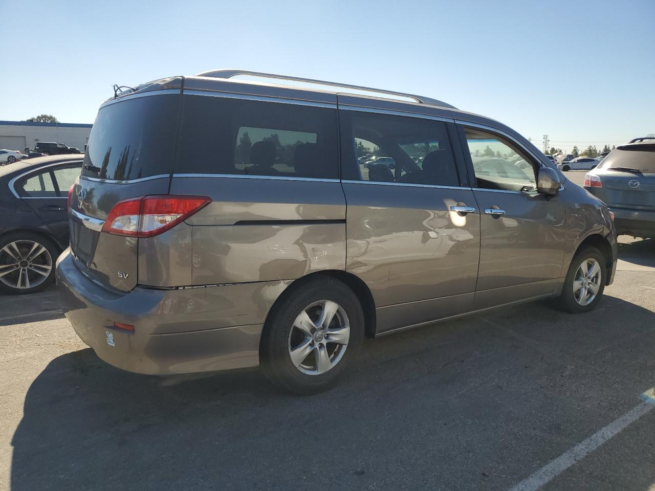 2017 Nissan Quest S Gray vin: JN8AE2KP6H9165994