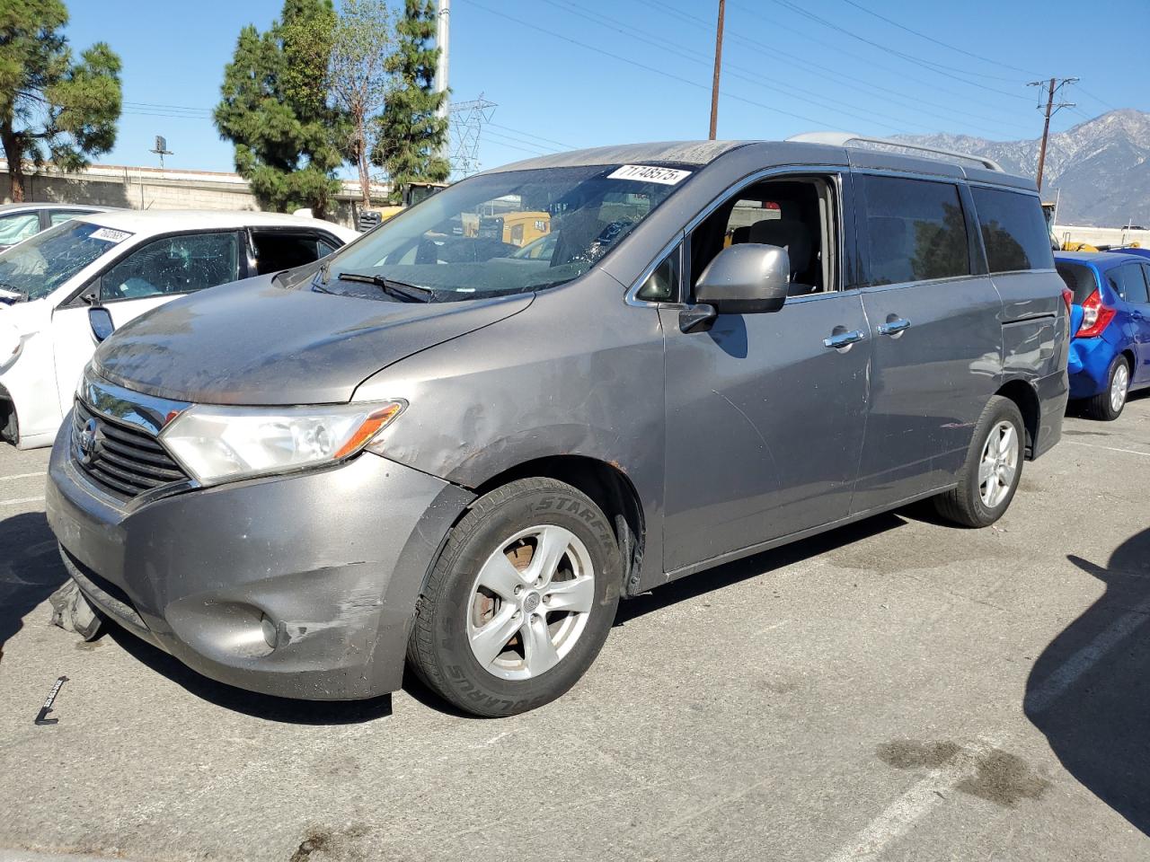 2017 Nissan Quest S Gray vin: JN8AE2KP6H9165994