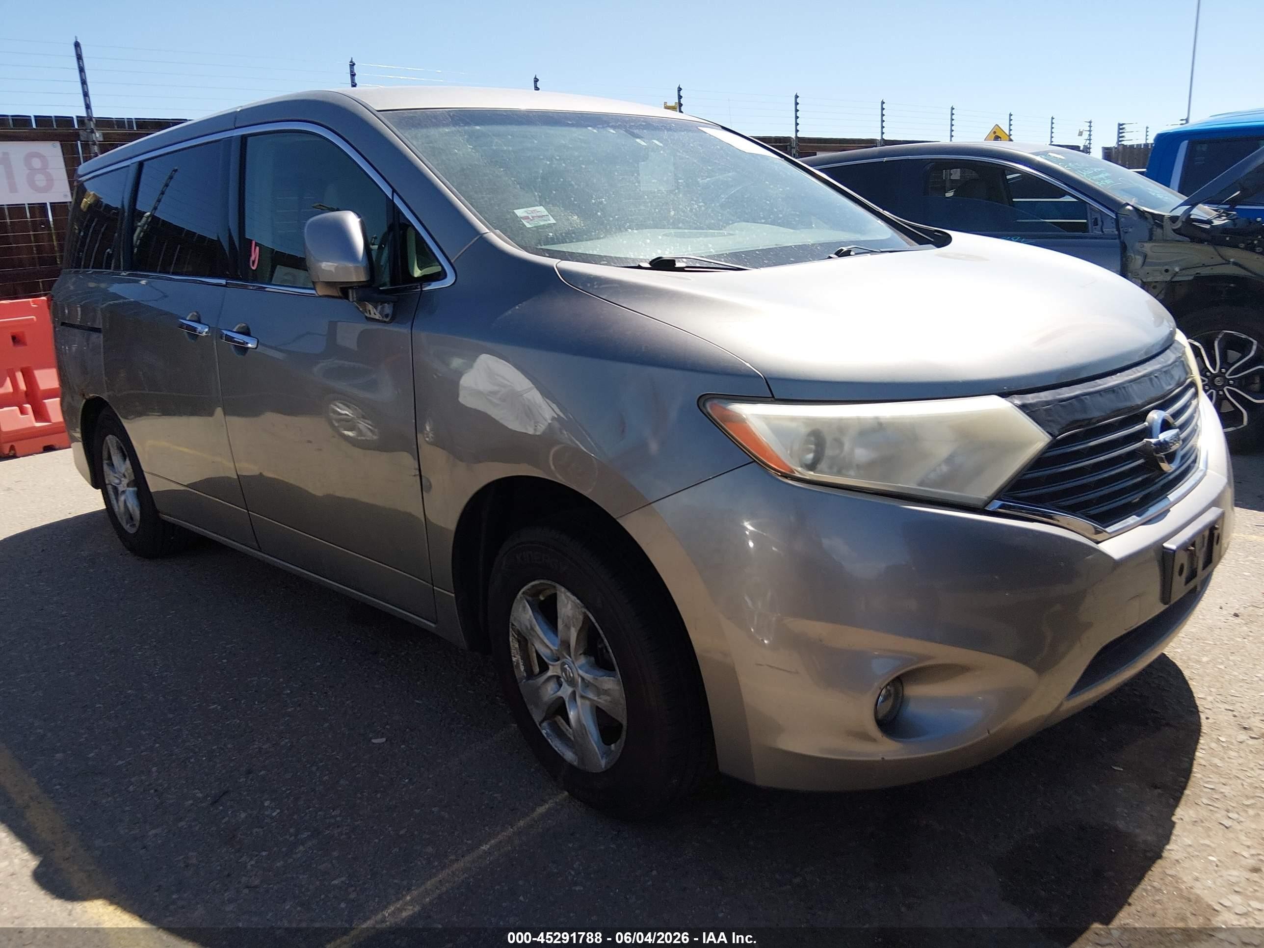 2011 Nissan Quest Sv Tan vin: JN8AE2KP7B9005498