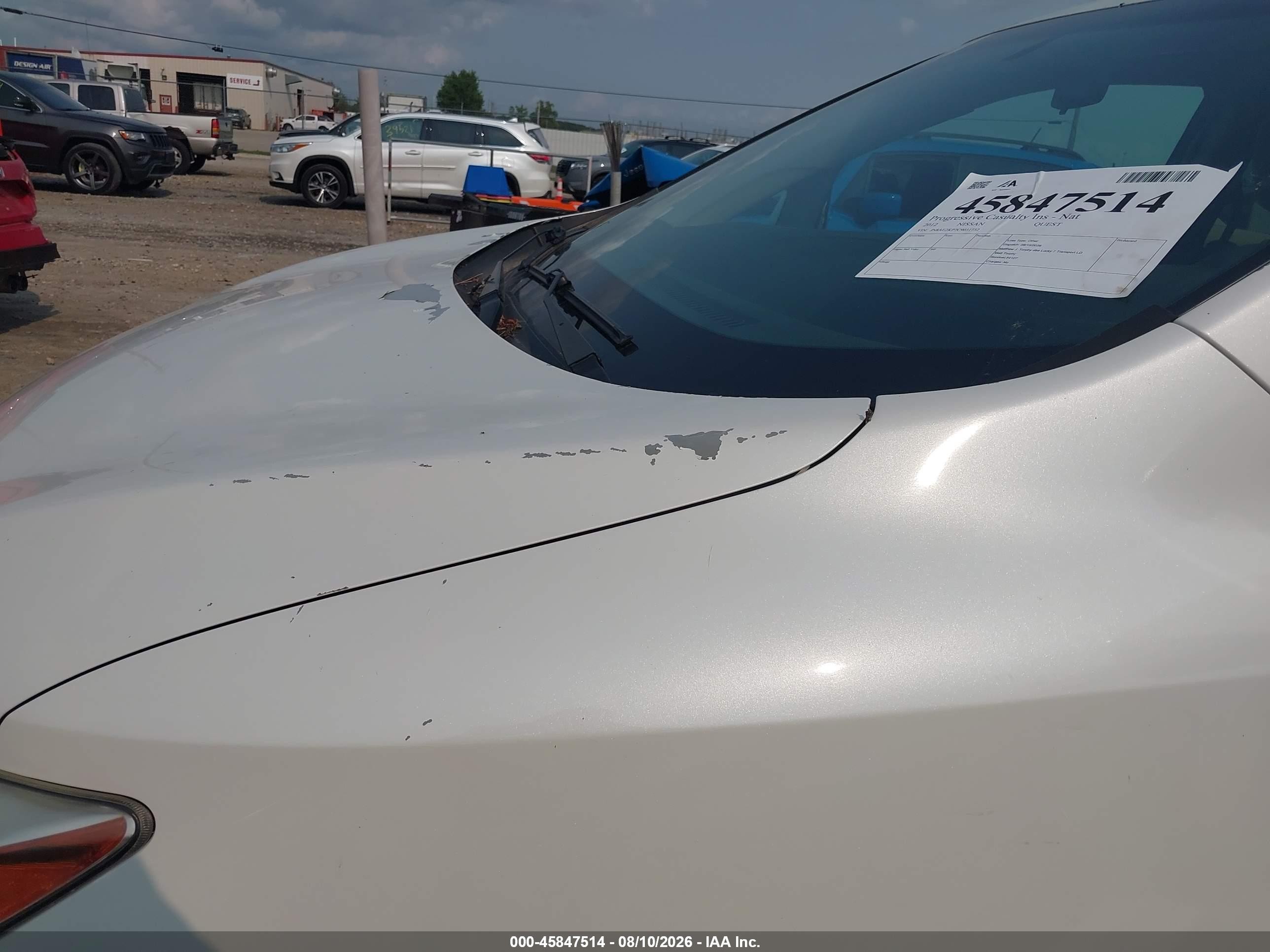 2012 Nissan Quest S Белый vin: JN8AE2KP7C9031732