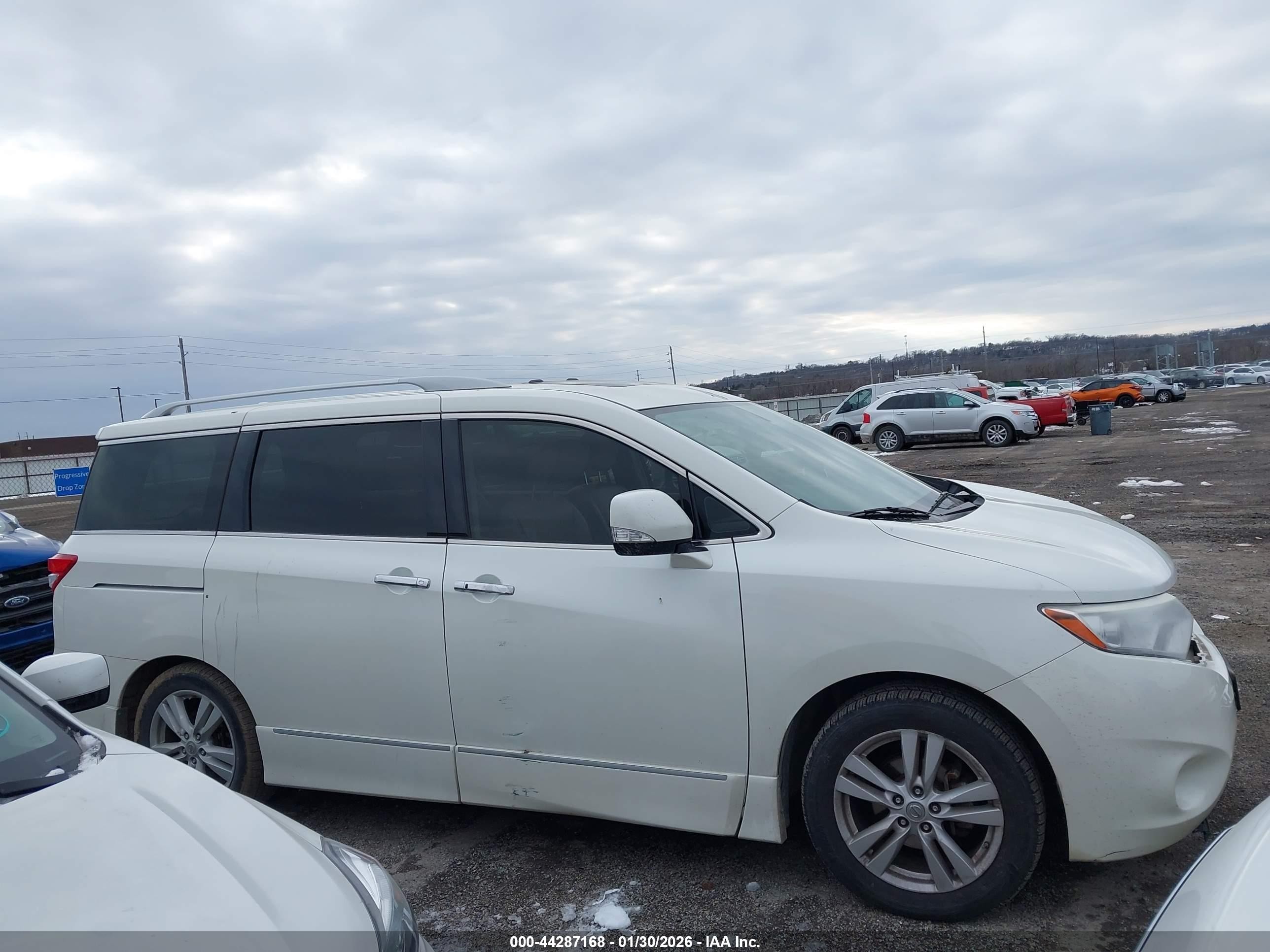 2013 Nissan Quest Sl Белый vin: JN8AE2KP7D9063355