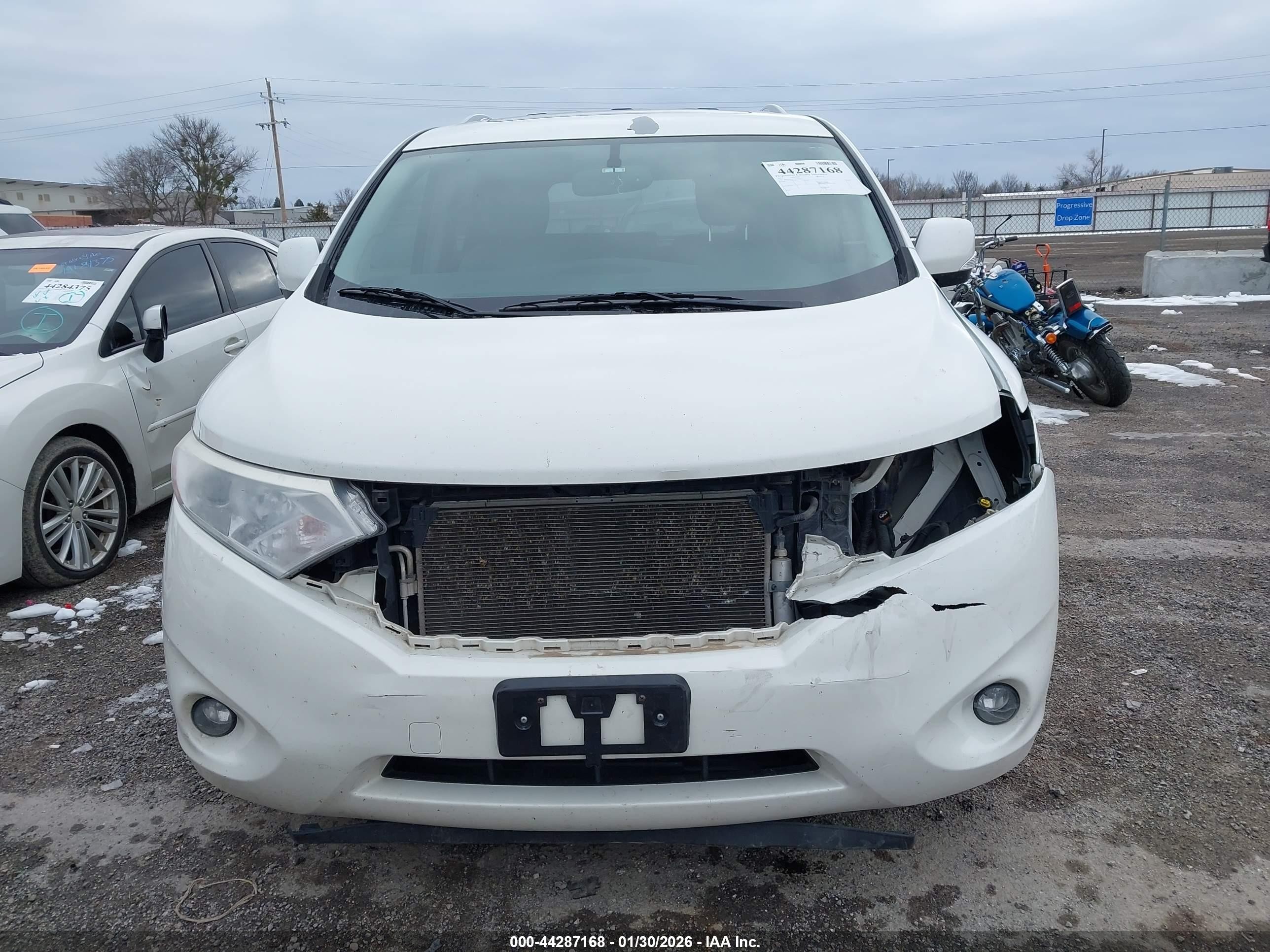 2013 Nissan Quest Sl Белый vin: JN8AE2KP7D9063355