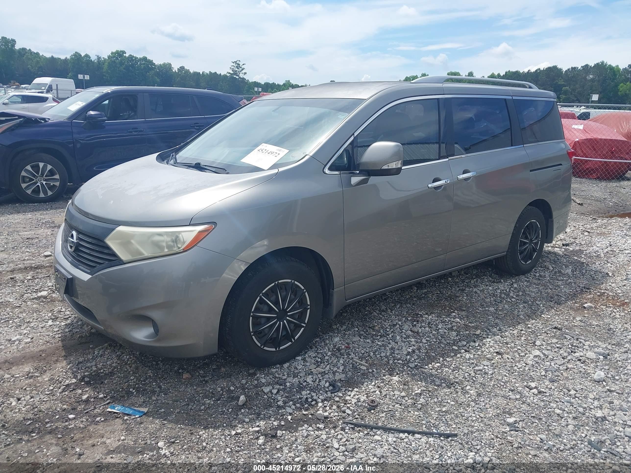 2013 Nissan Quest S Beige vin: JN8AE2KP7D9071813
