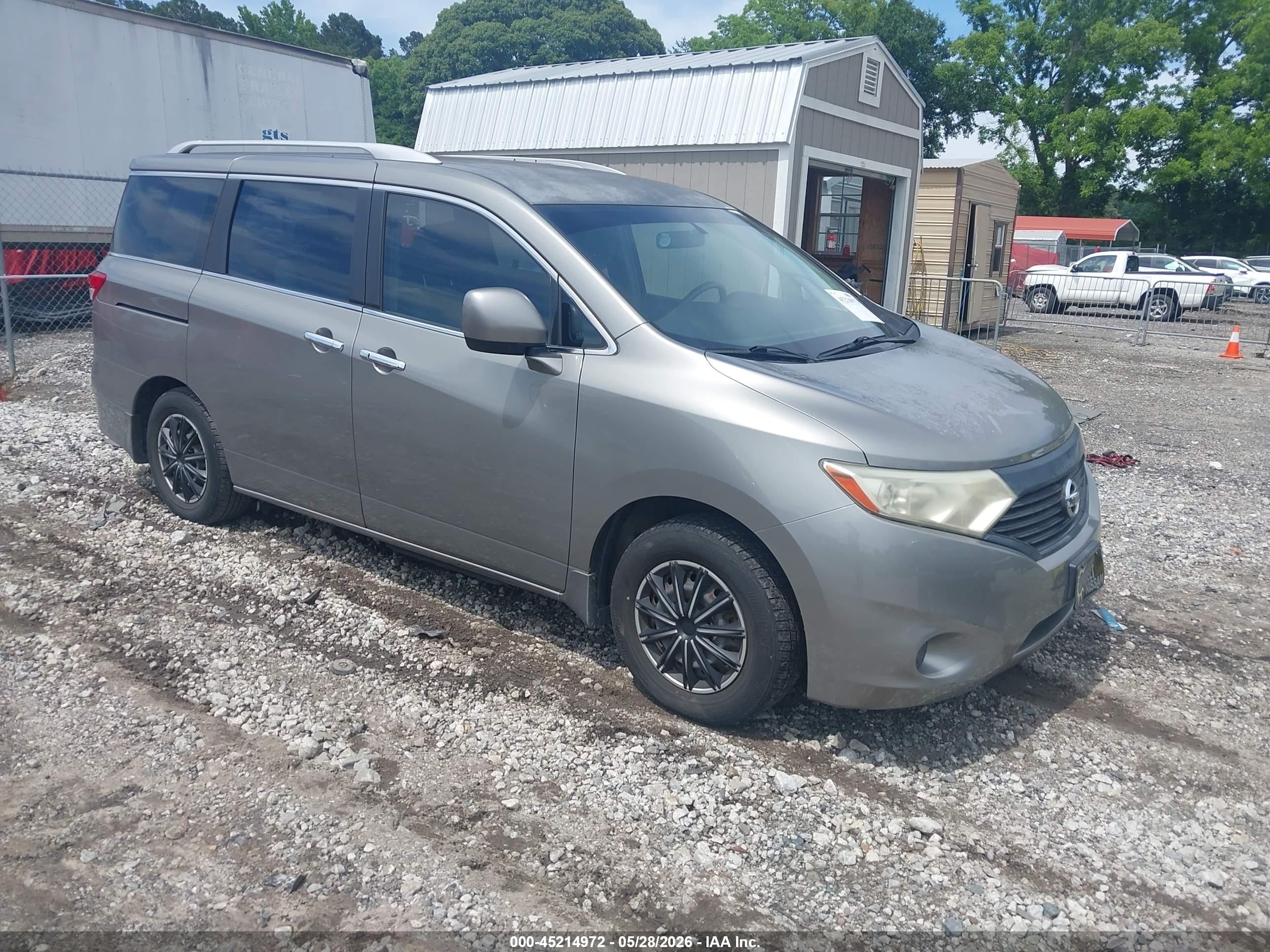 2013 Nissan Quest S Beige vin: JN8AE2KP7D9071813