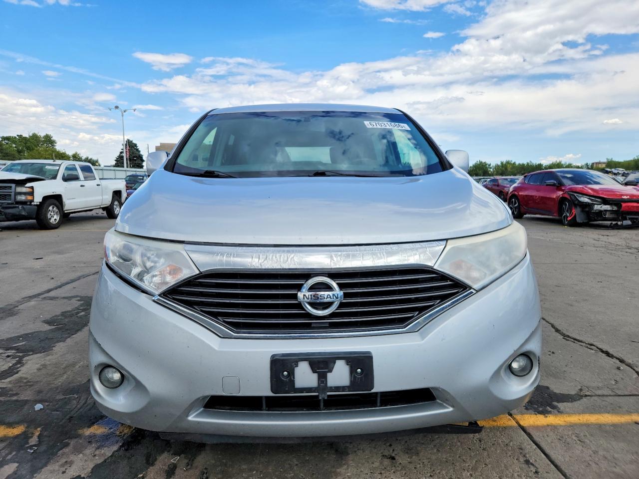 2014 Nissan Quest 3.5 Sv Silver vin: JN8AE2KP7E9101538