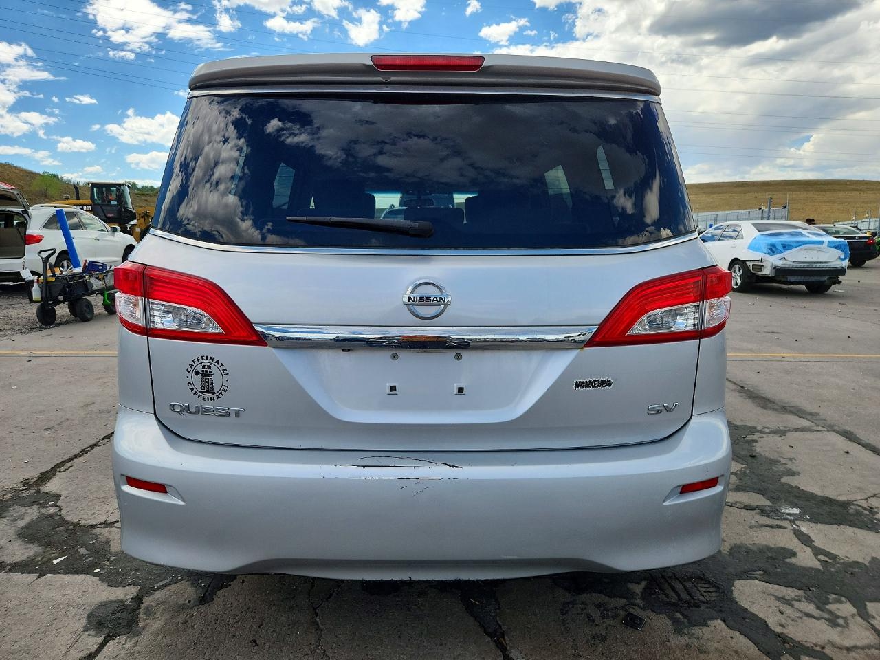 2014 Nissan Quest 3.5 Sv Silver vin: JN8AE2KP7E9101538