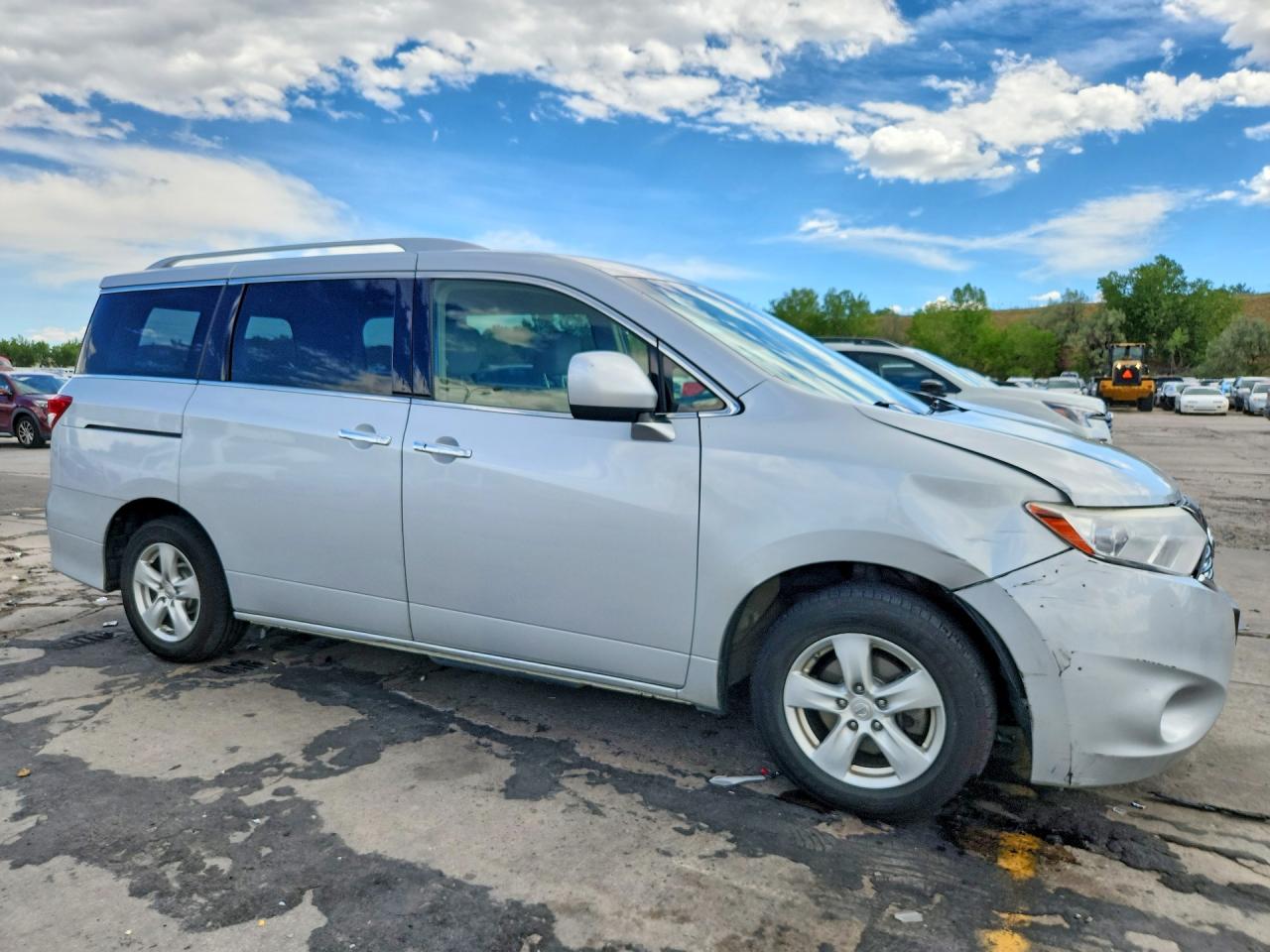 2014 Nissan Quest 3.5 Sv Silver vin: JN8AE2KP7E9101538