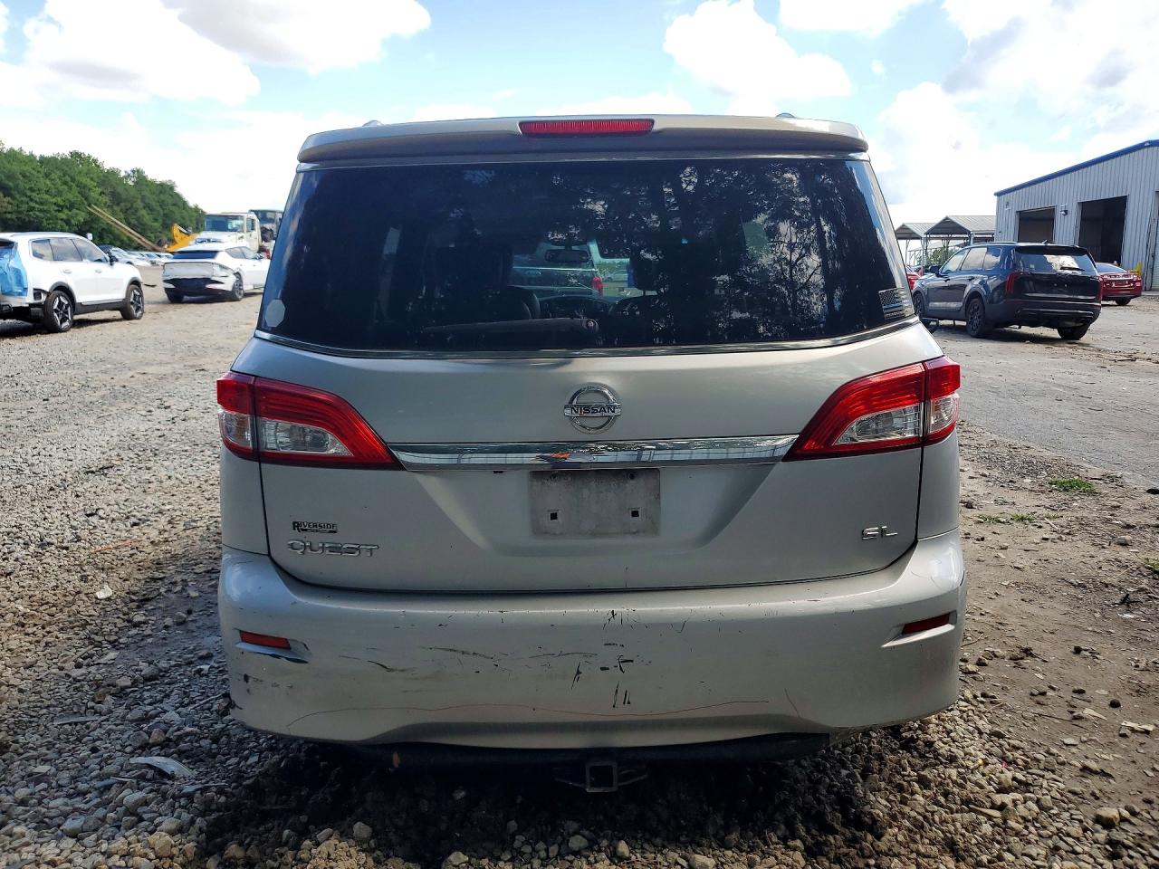 2014 Nissan Quest 3.5 Sl Silver vin: JN8AE2KP7E9105945