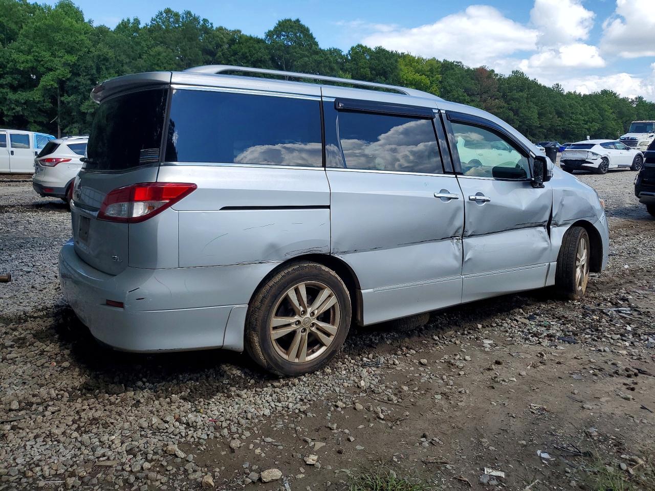 2014 Nissan Quest 3.5 Sl Silver vin: JN8AE2KP7E9105945