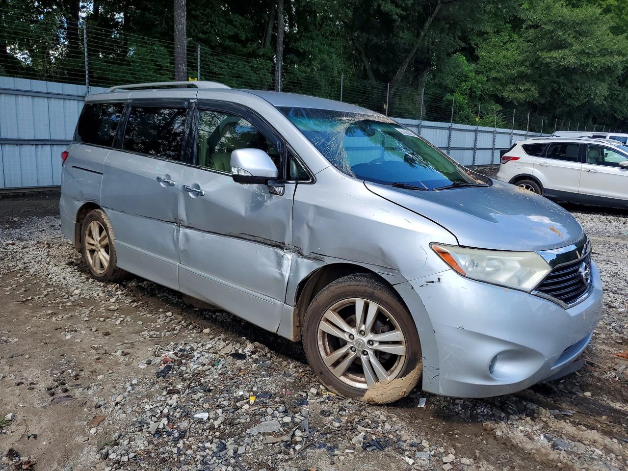 2014 Nissan Quest 3.5 Sl Silver vin: JN8AE2KP7E9105945