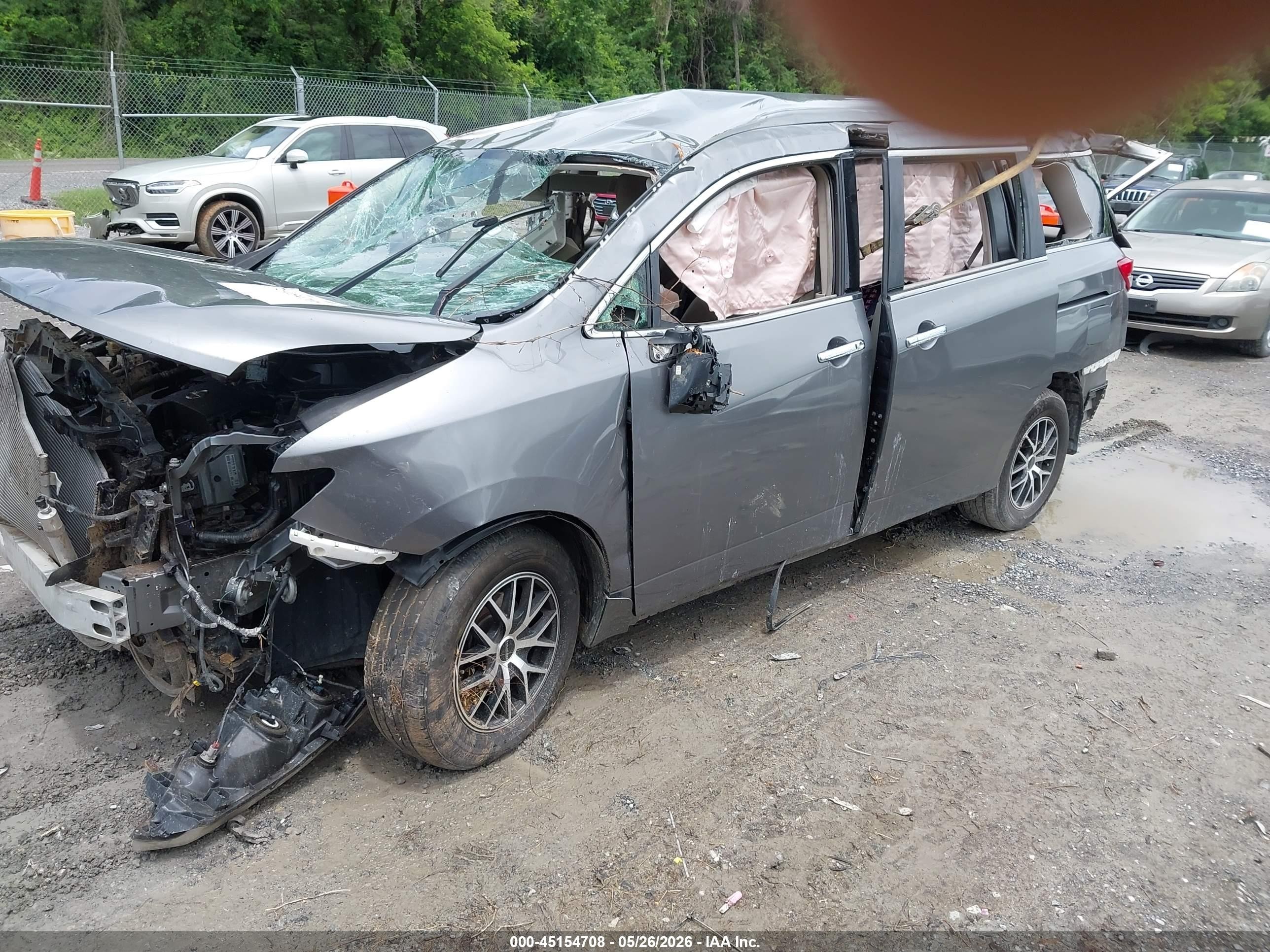 2015 Nissan Quest S Black vin: JN8AE2KP7F9122231
