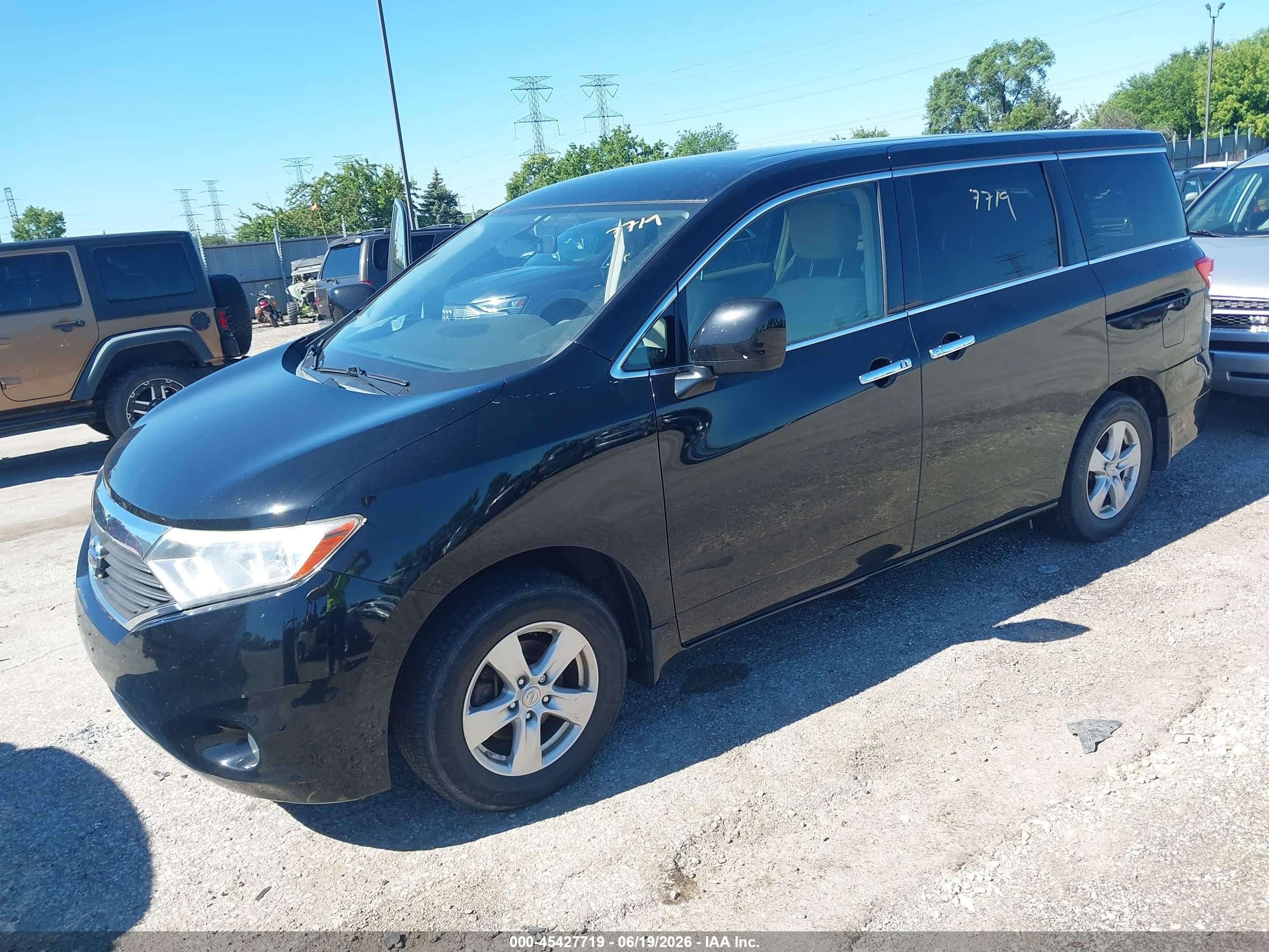 2015 Nissan Quest Sv Black vin: JN8AE2KP7F9123606