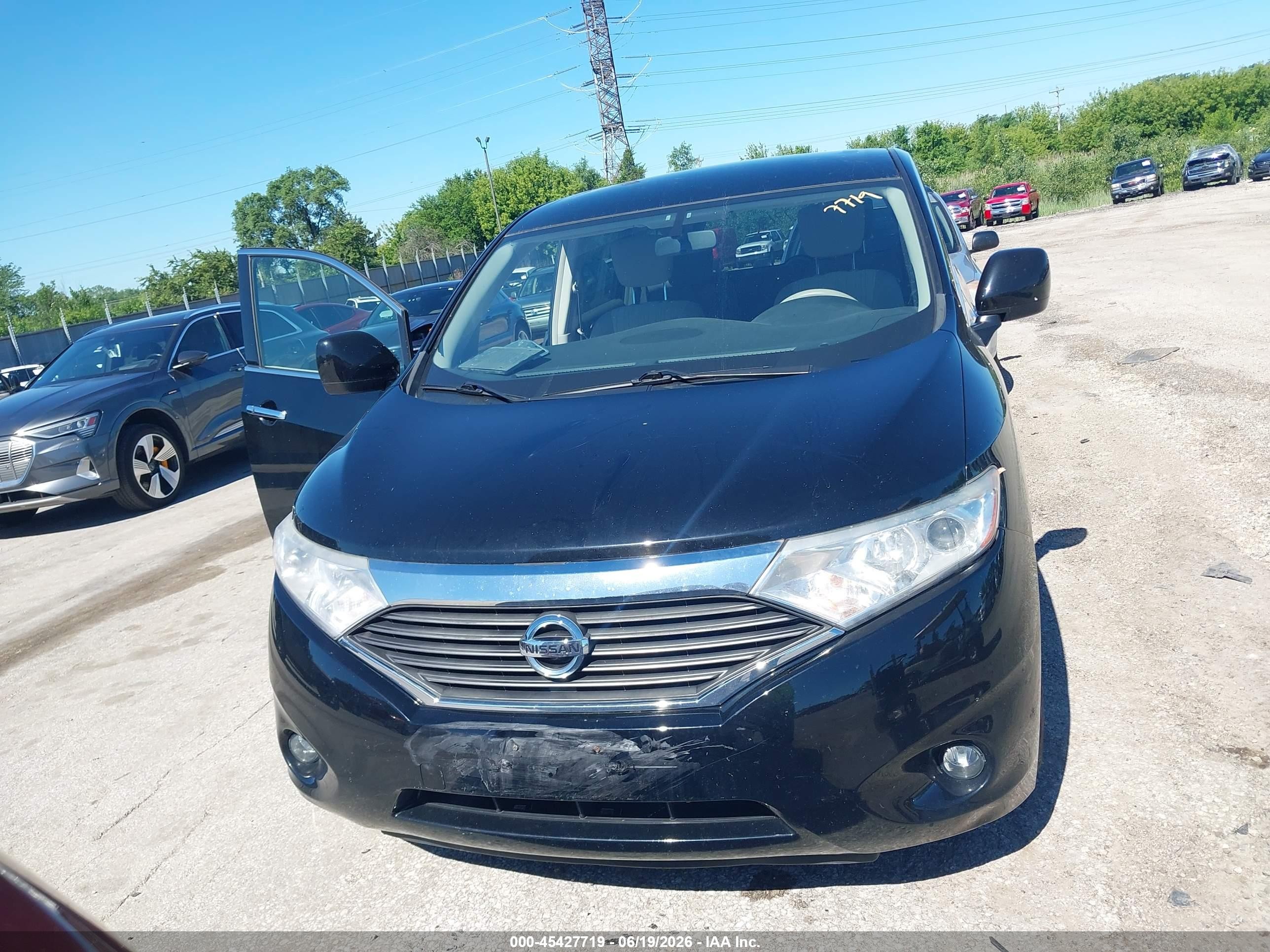 2015 Nissan Quest Sv Black vin: JN8AE2KP7F9123606