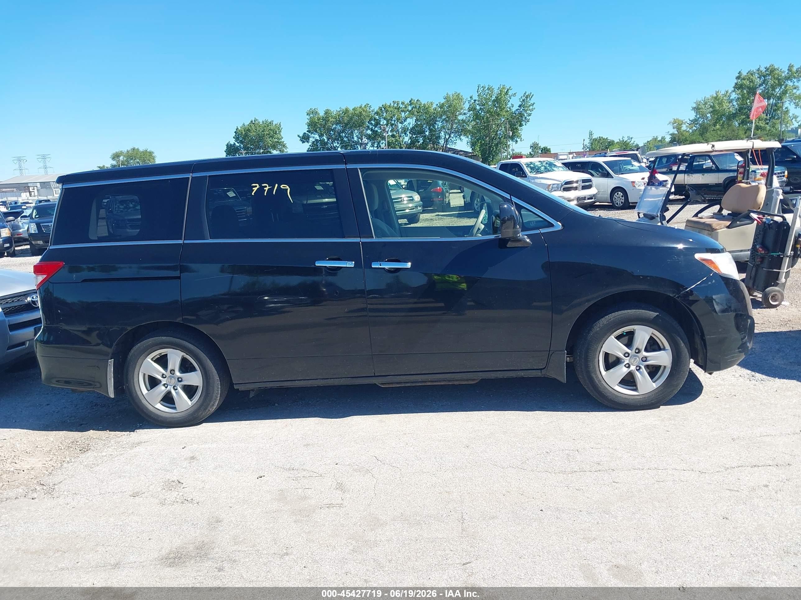 2015 Nissan Quest Sv Black vin: JN8AE2KP7F9123606