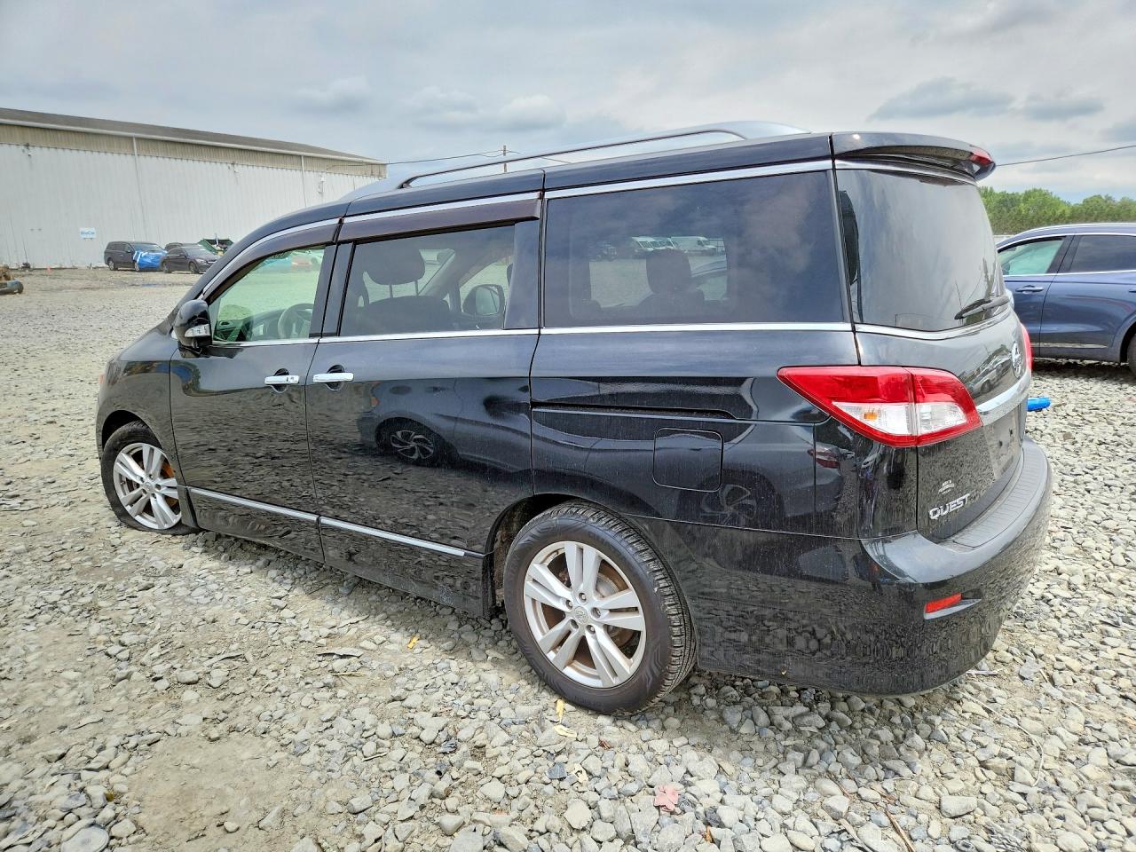 2015 Nissan Quest 3.5 S Black vin: JN8AE2KP7F9130104