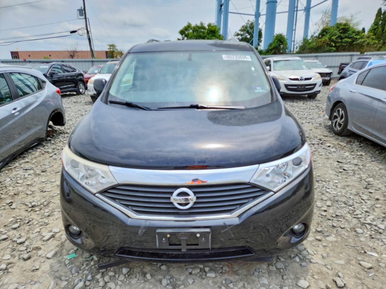2015 Nissan Quest 3.5 S Black vin: JN8AE2KP7F9130104