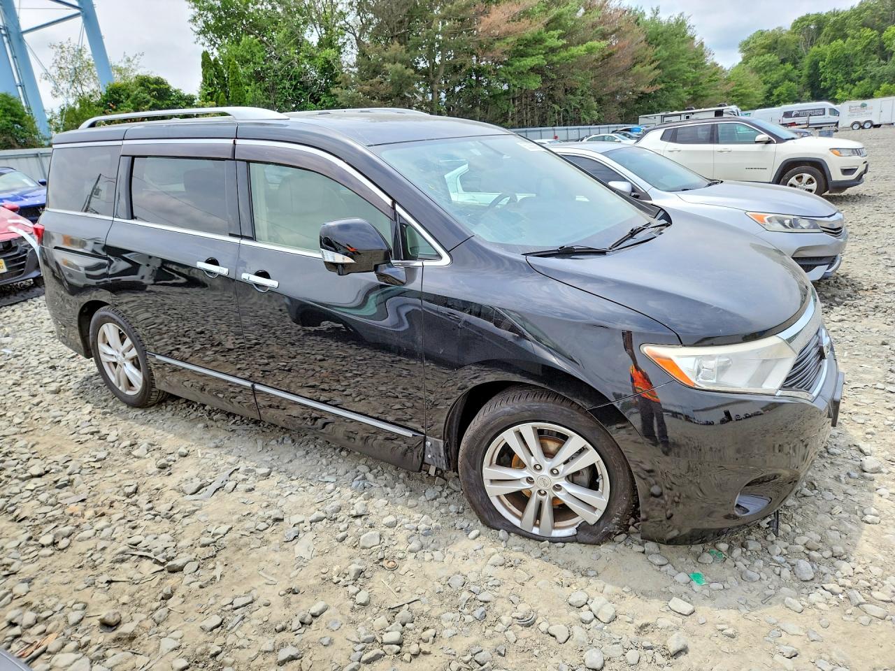 2015 Nissan Quest 3.5 S Black vin: JN8AE2KP7F9130104