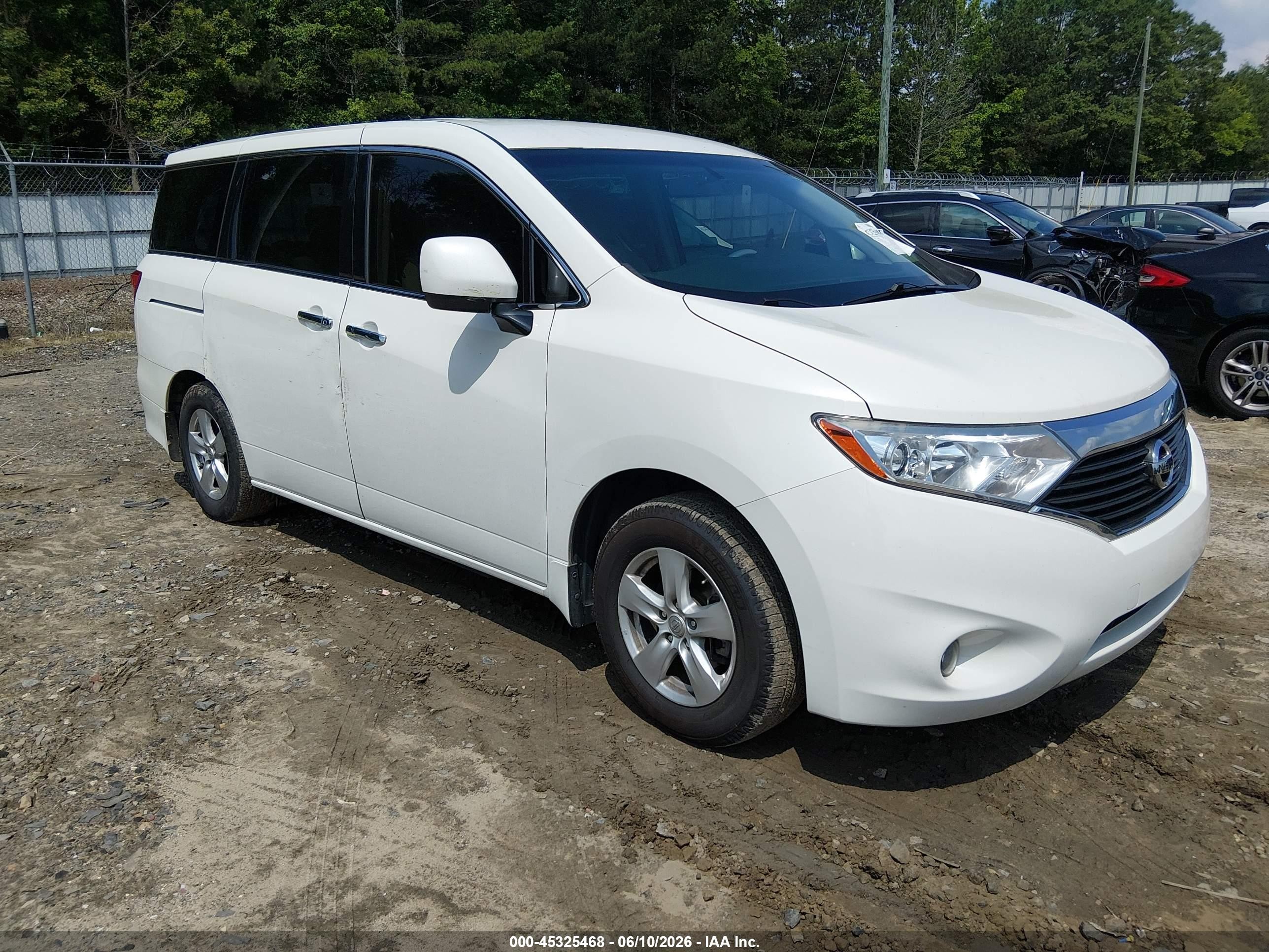 2015 Nissan Quest Platinum/s/sl/sv White vin: JN8AE2KP7F9130510