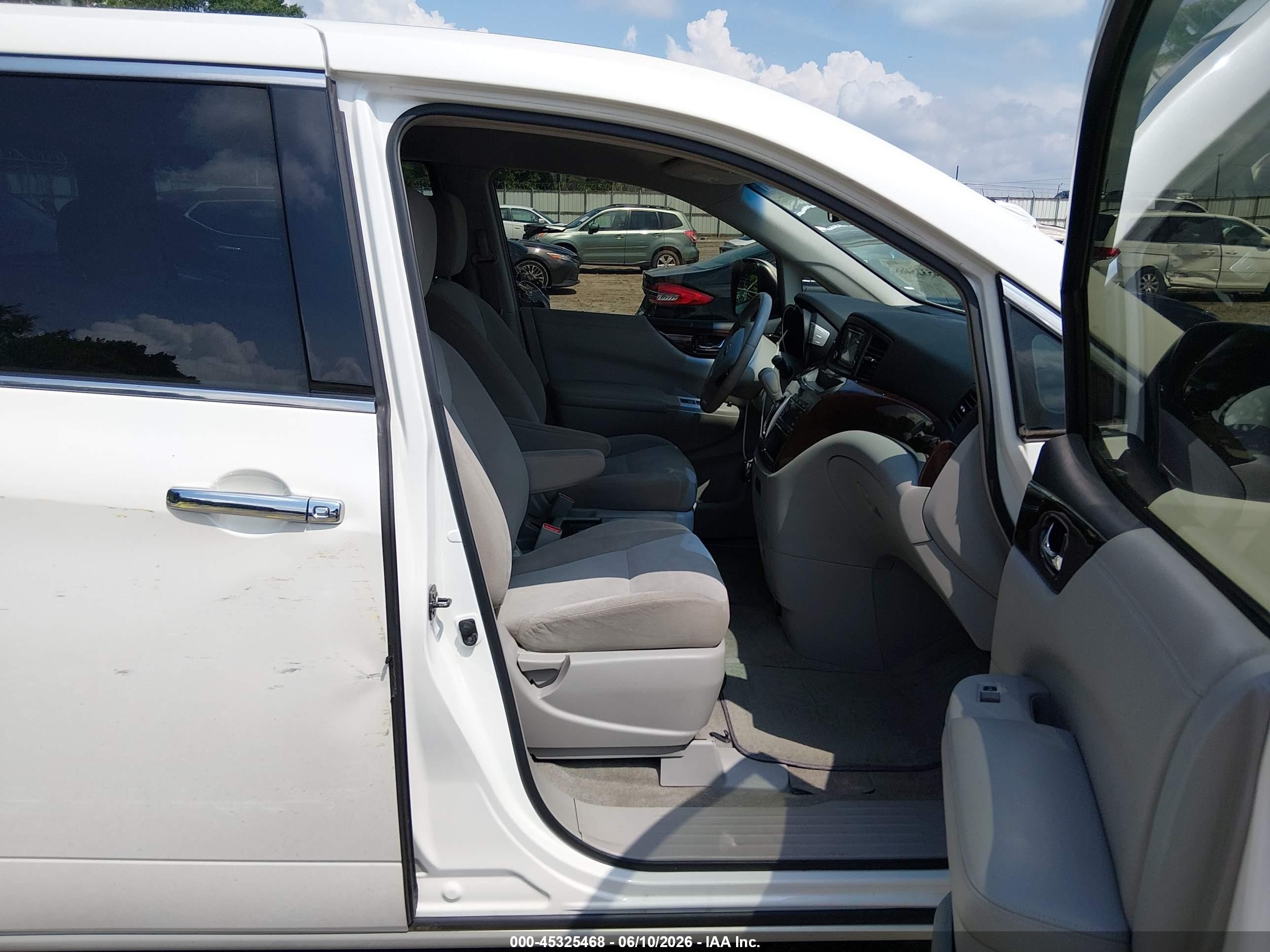 2015 Nissan Quest Platinum/s/sl/sv White vin: JN8AE2KP7F9130510