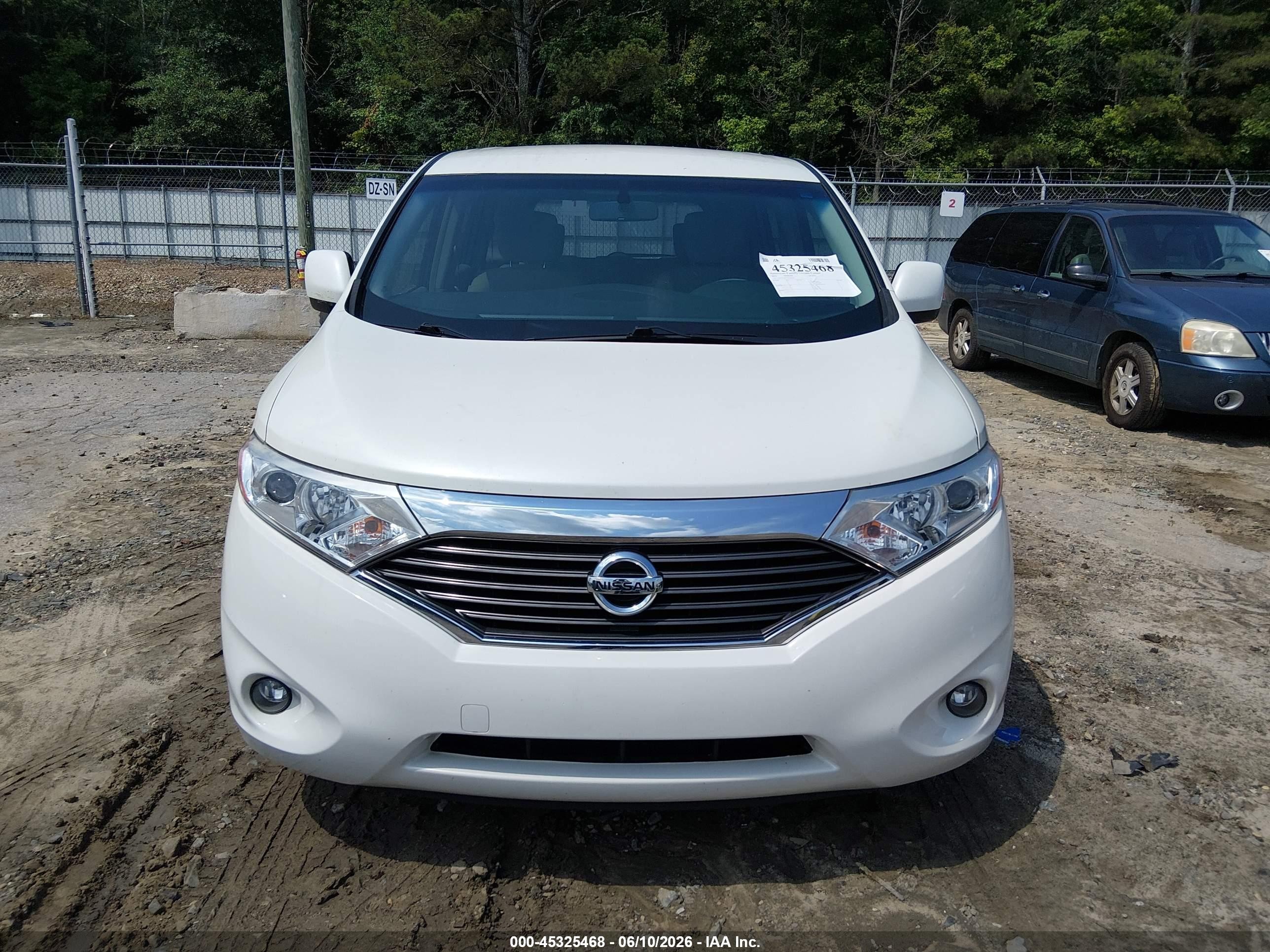 2015 Nissan Quest Platinum/s/sl/sv White vin: JN8AE2KP7F9130510