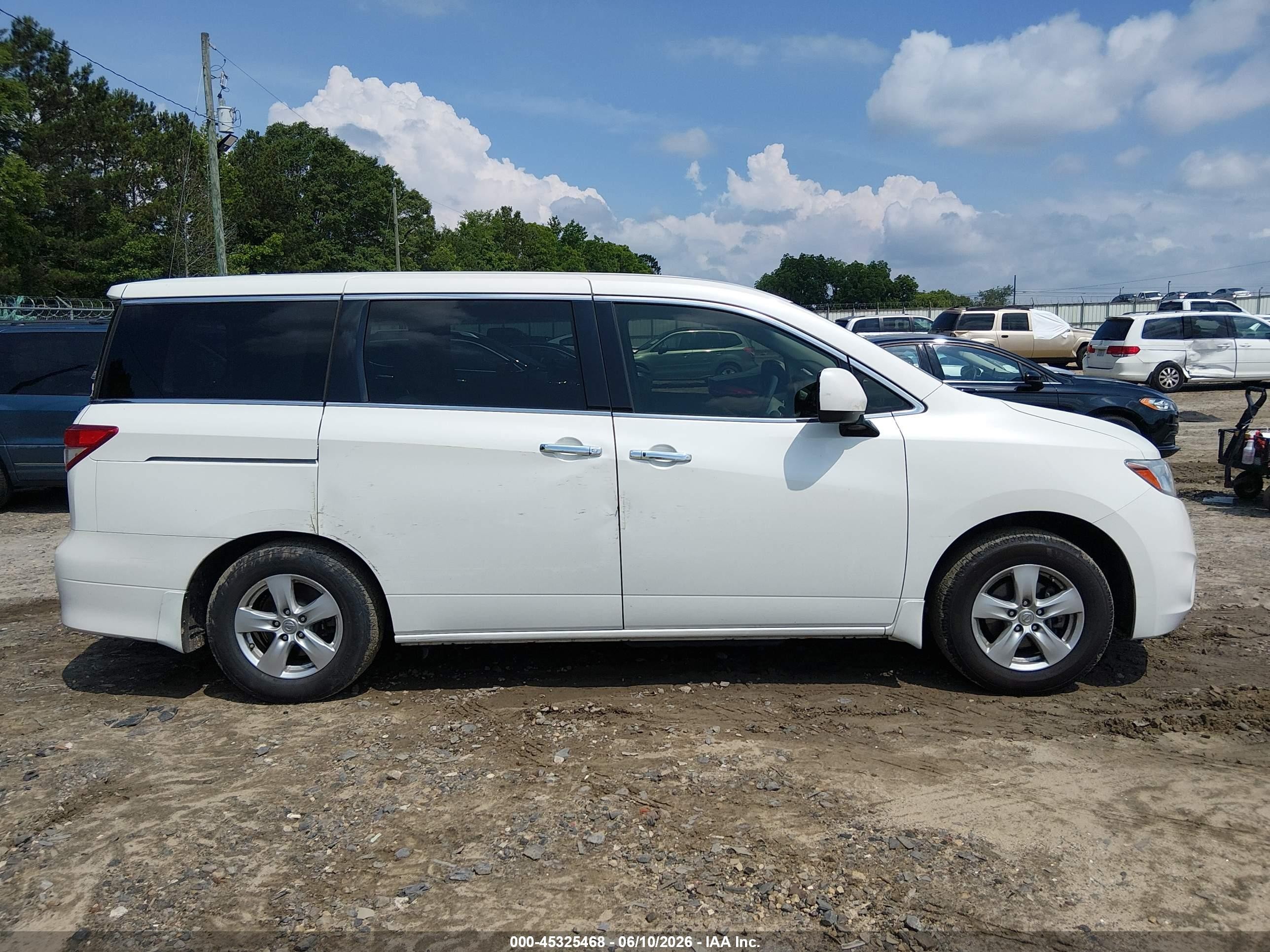 2015 Nissan Quest Platinum/s/sl/sv White vin: JN8AE2KP7F9130510