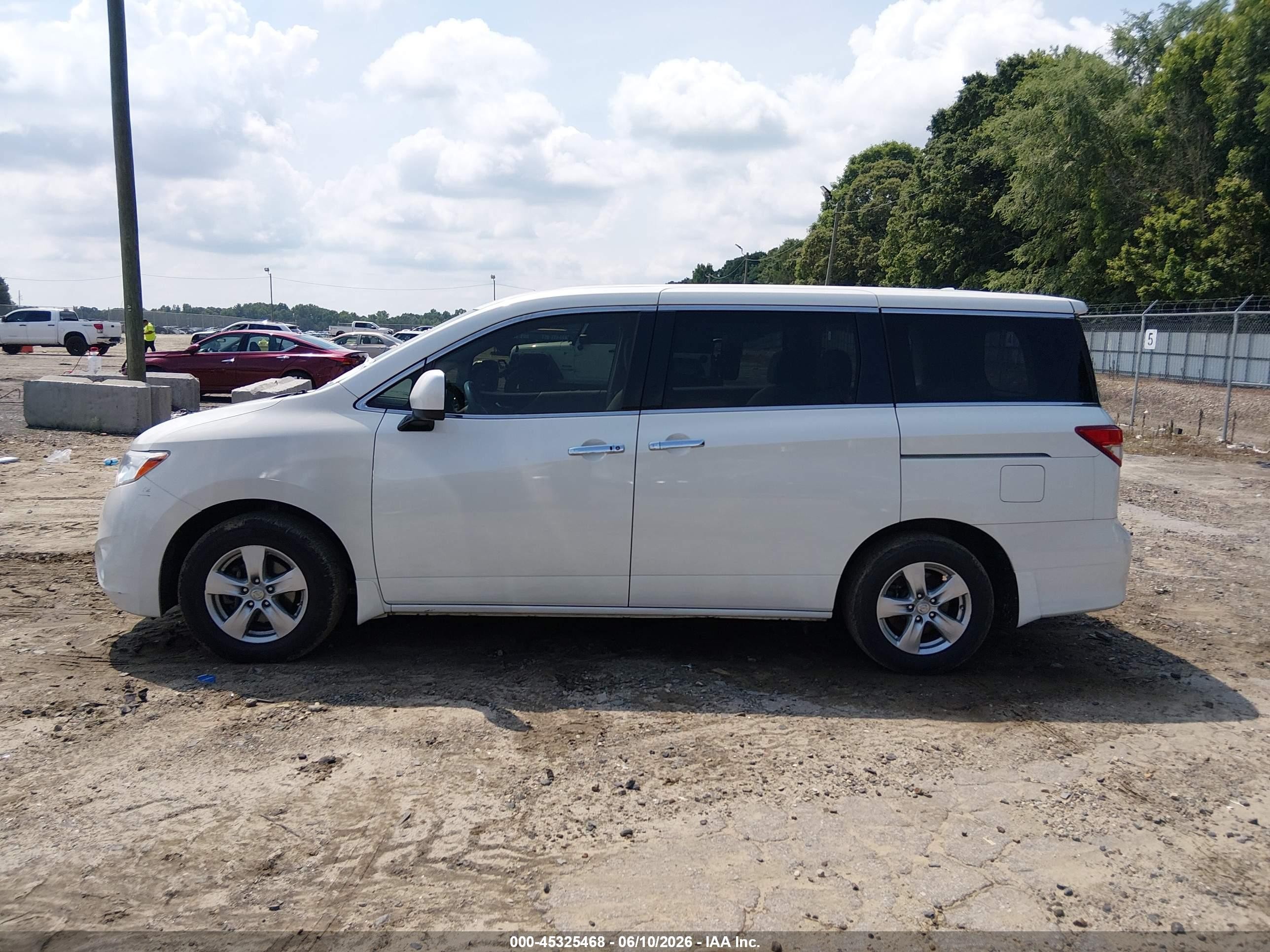 2015 Nissan Quest Platinum/s/sl/sv White vin: JN8AE2KP7F9130510