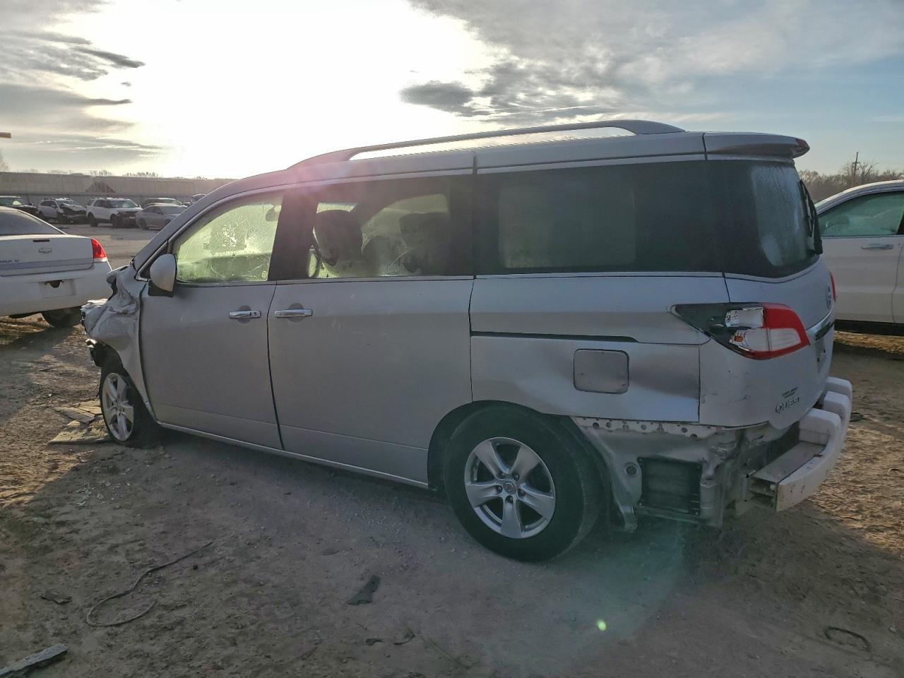 2016 Nissan Quest S Silver vin: JN8AE2KP7G9154680