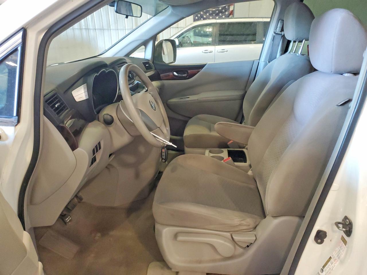 2016 Nissan Quest 3.5 S White vin: JN8AE2KP7G9157529